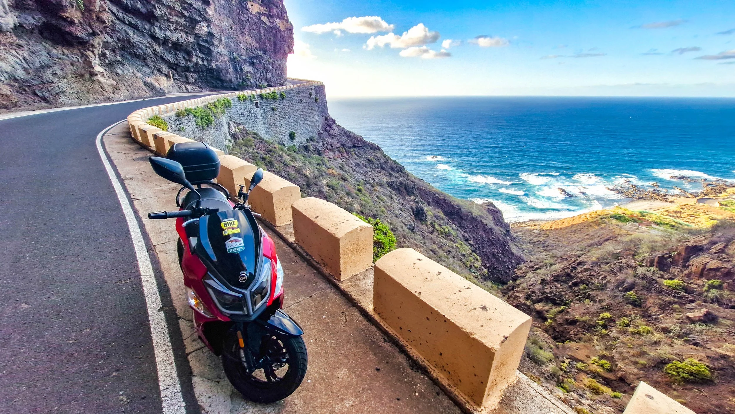 Landschaft bei Punta de Teno während einer Motorradtour