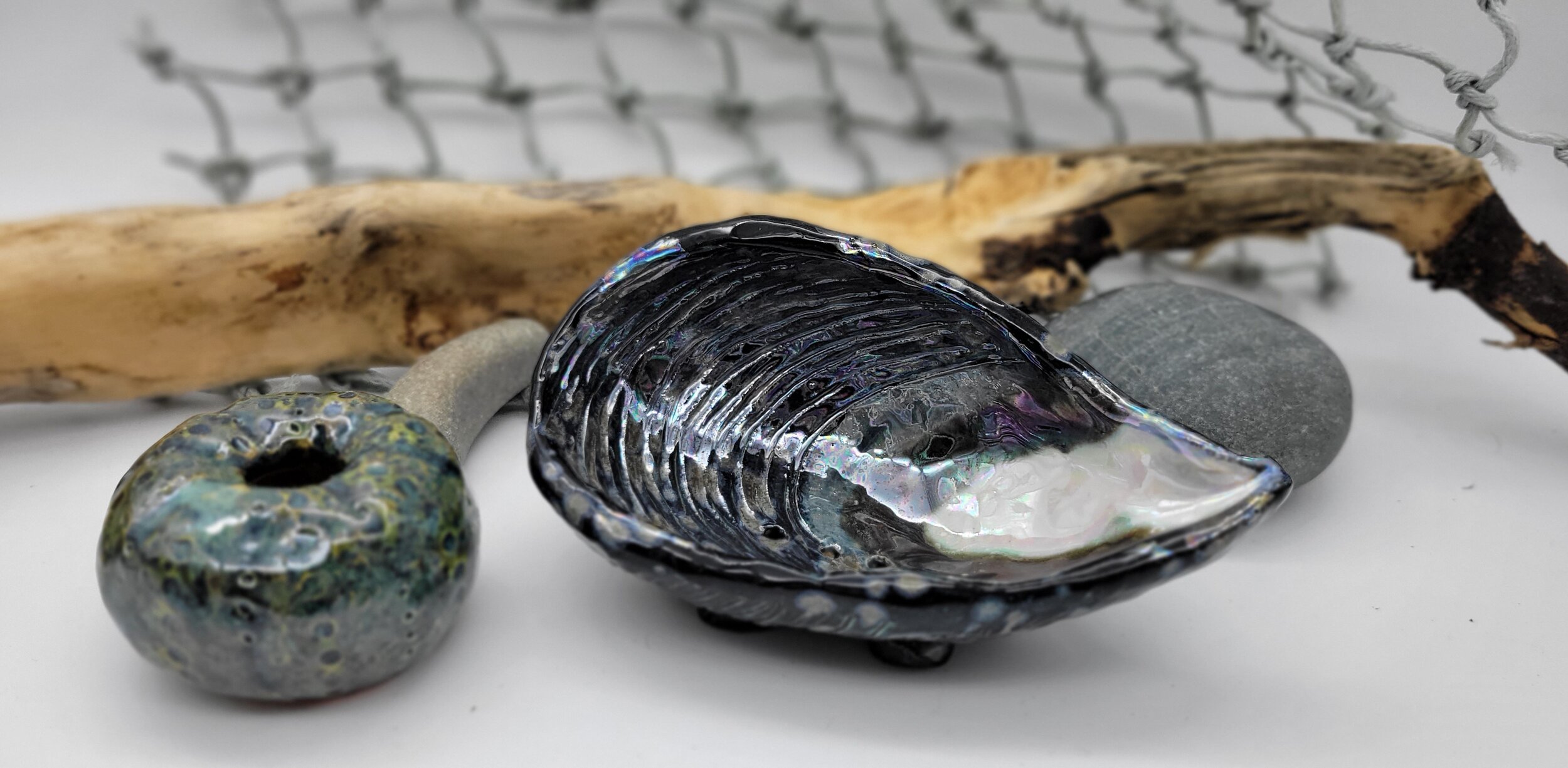 Mussel Shell Soap Dish (can request size and drainage)