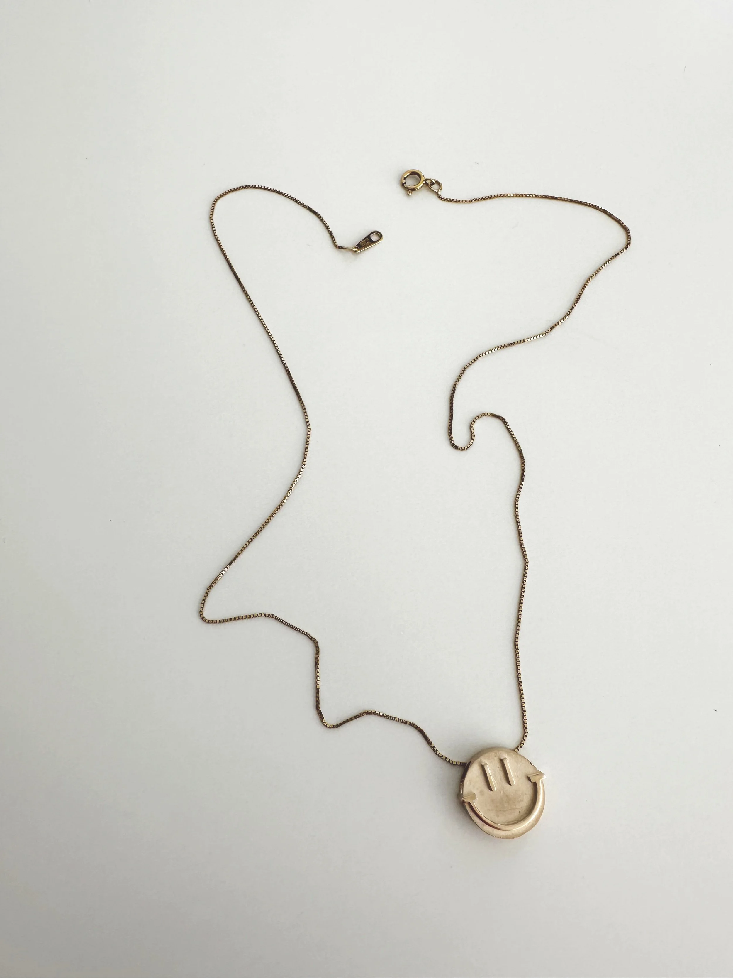 gold SMILE necklace