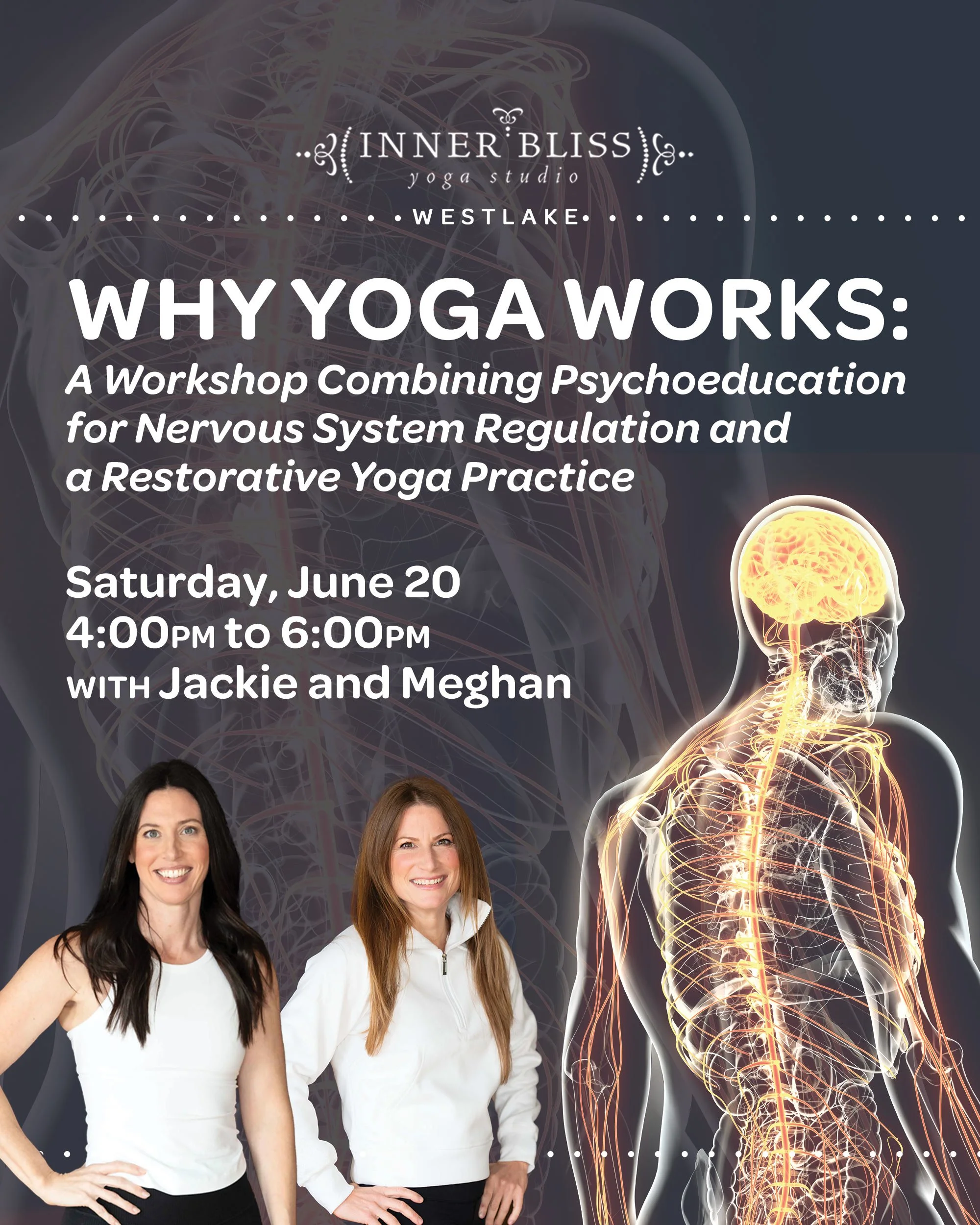 Why Yoga Works: A Workshop Combining Psychoeducation for Nervous System Regulation and a Restorative Yoga Practice