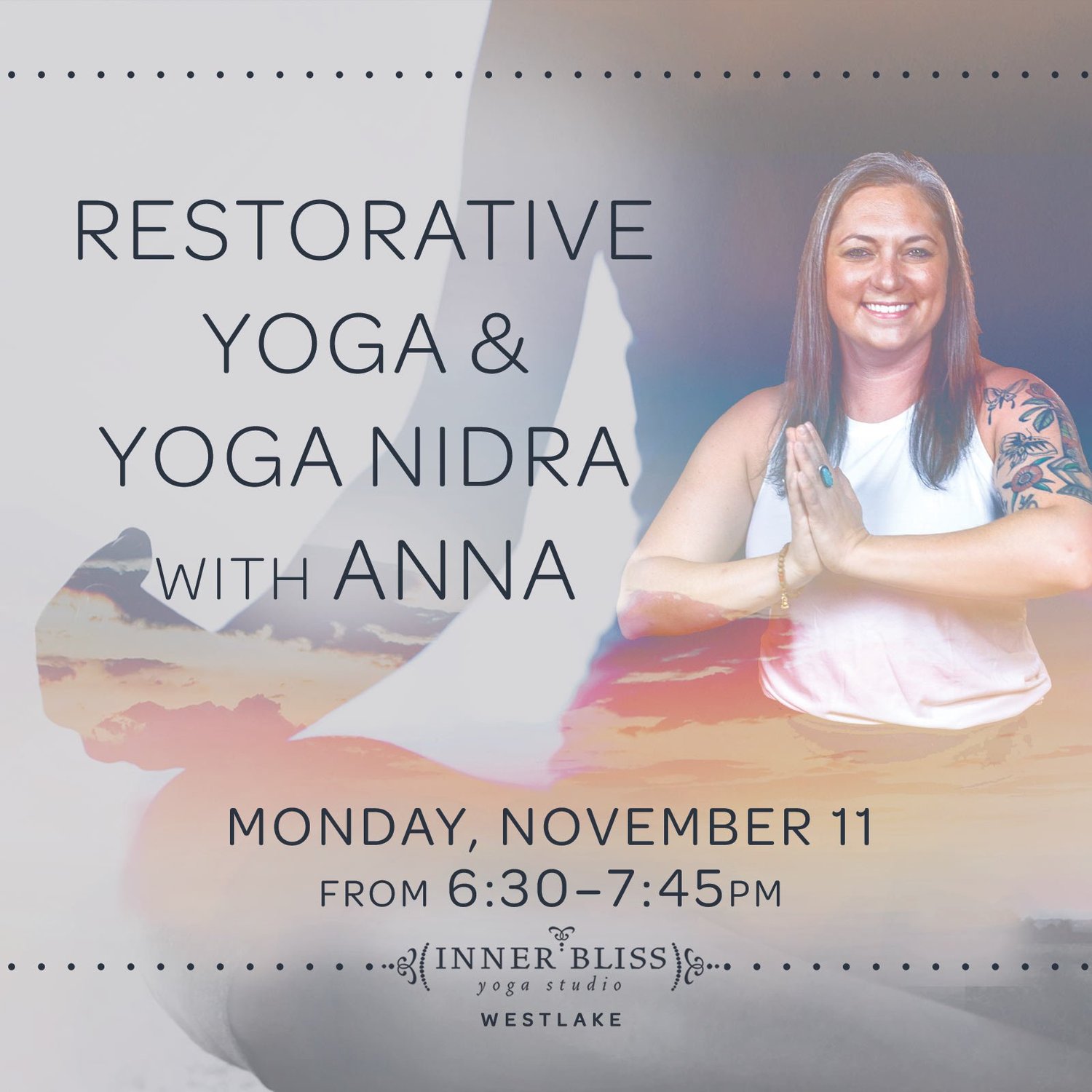 Anna Rebinova Yoga Restorative Yoga + Yoga Nidra with Sound Healing Savasana β Inner Bliss ...