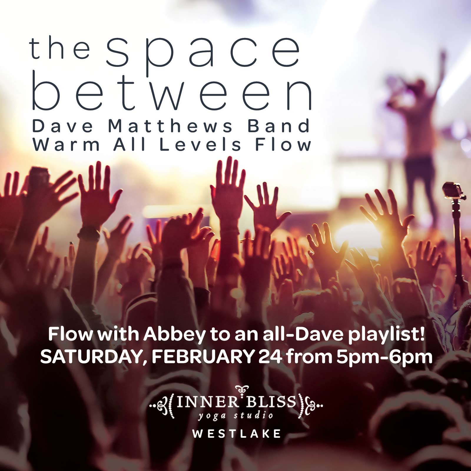The Space Between - Dave Matthews Band Warm All Levels Flow — Inner Bliss  Yoga Studio