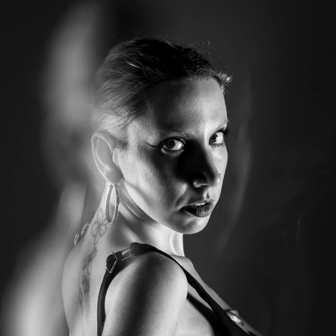 woman blurry portrait