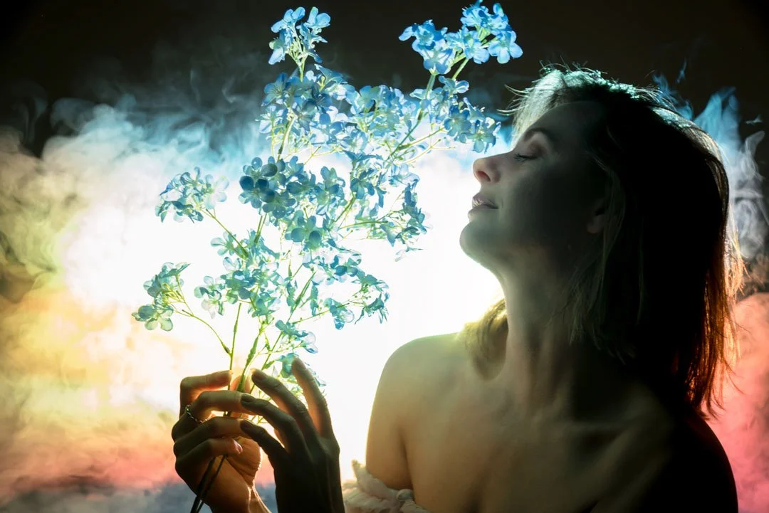 woman projector colour