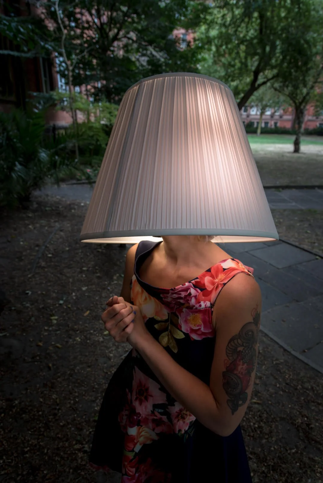 woman dress lampshade