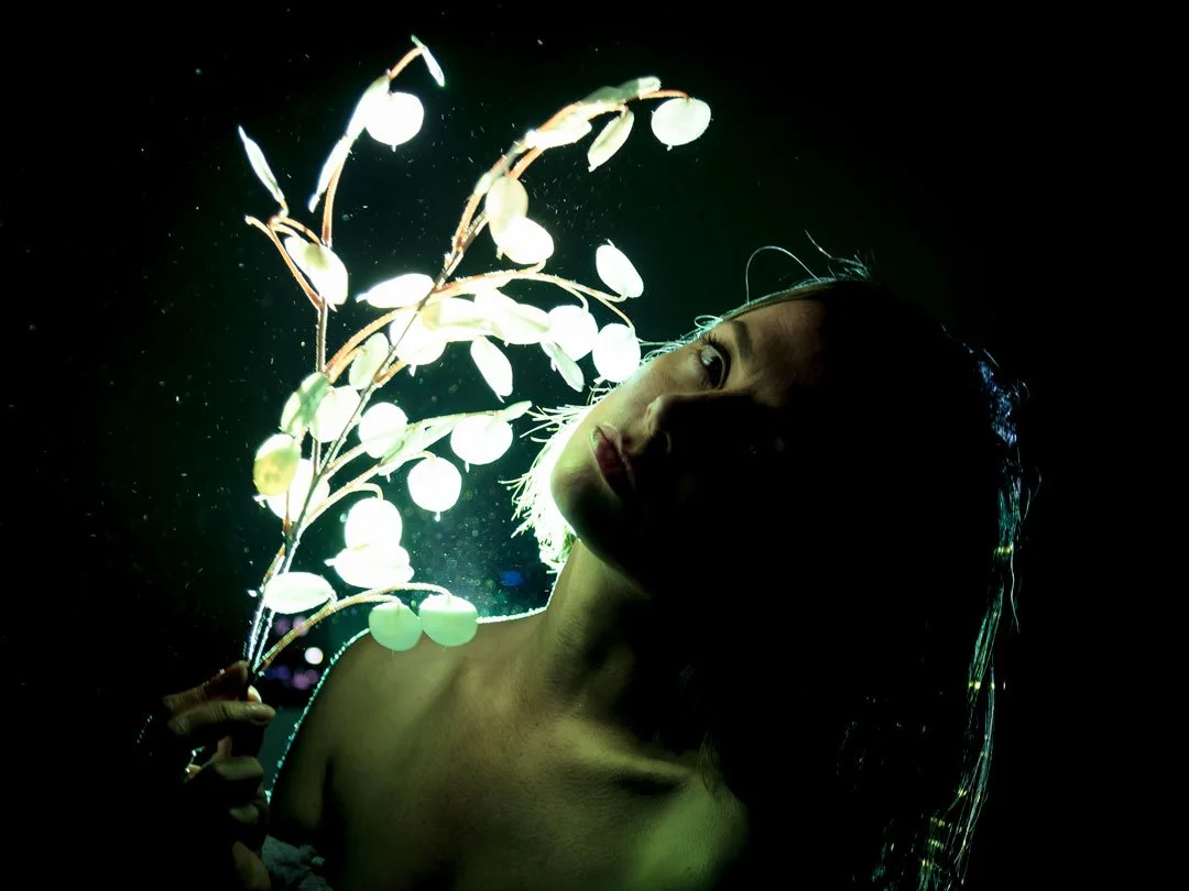 woman projector colour