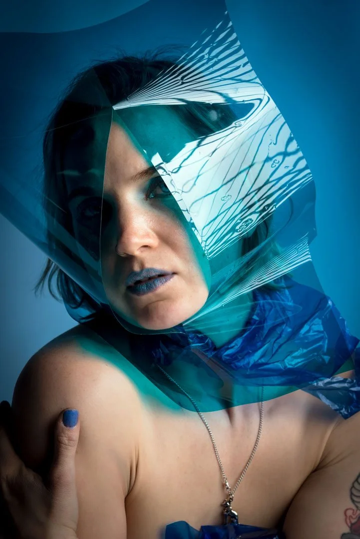 blue woman gels