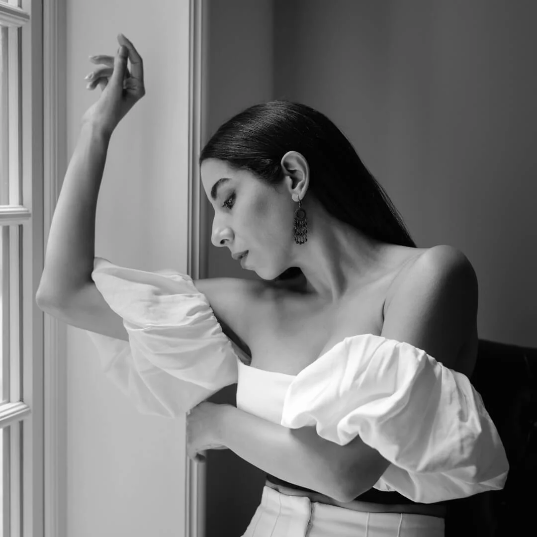 woman soft window pose