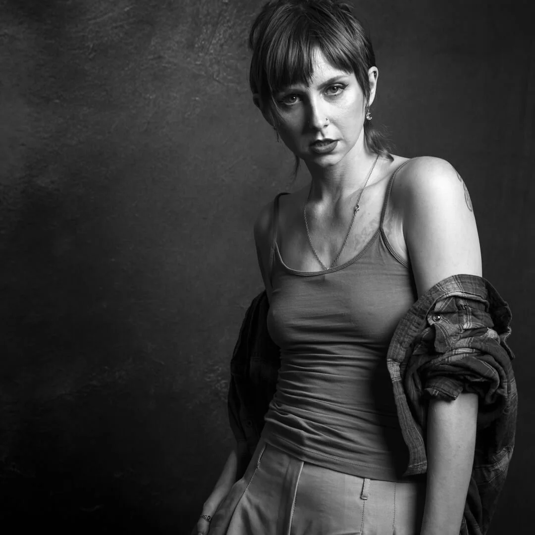 woman portrait mono