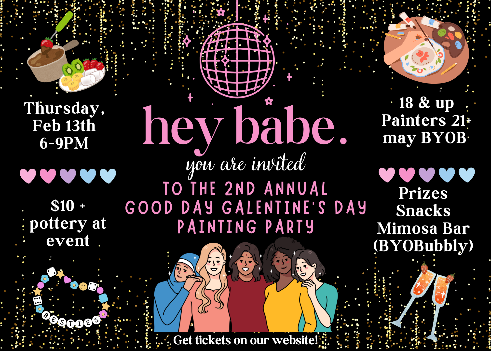 2nd Annual Good Day Galentine's Day Painting Party!