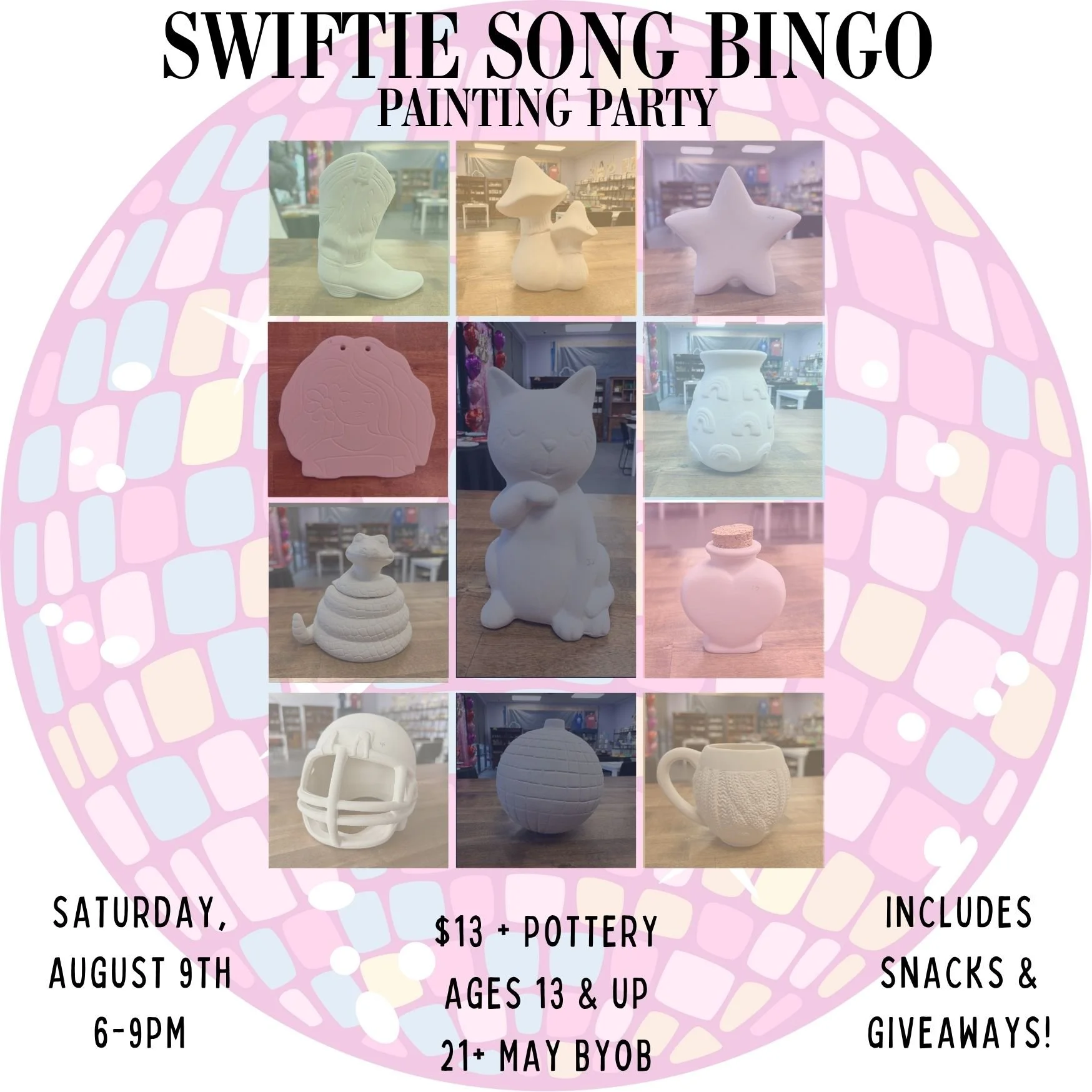 August Swiftie Song Bingo