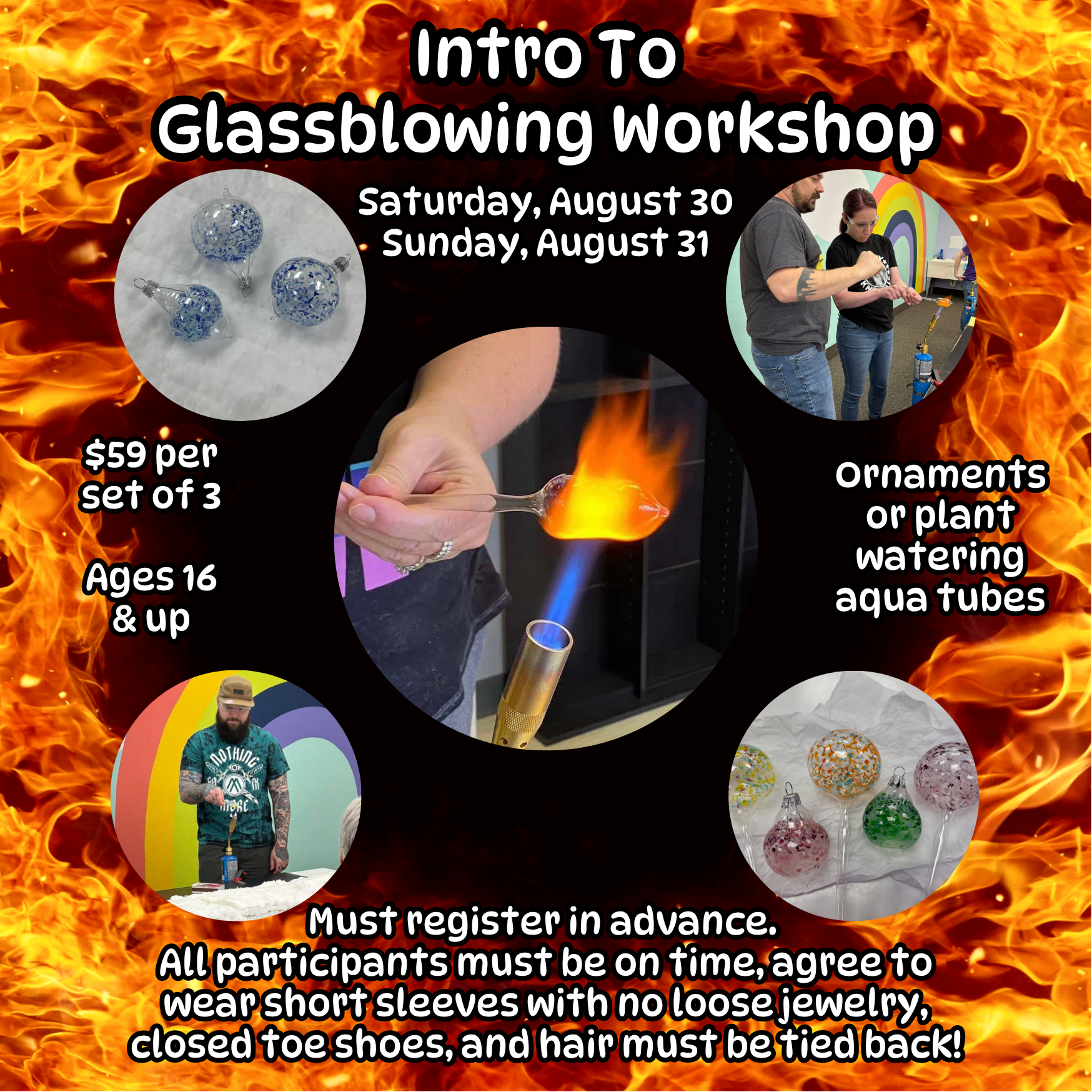 Intro to Glassblowing Workshop