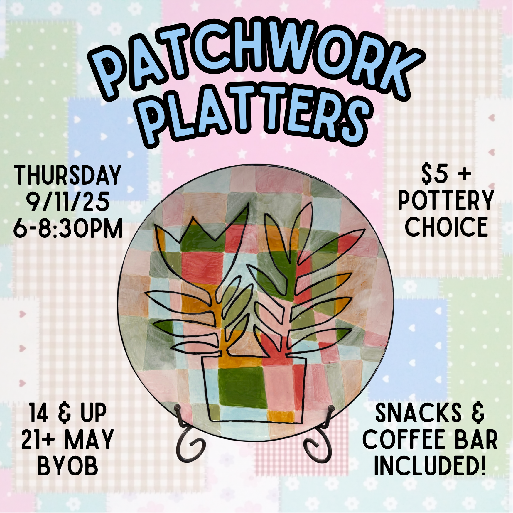 Patchwork Platters Class