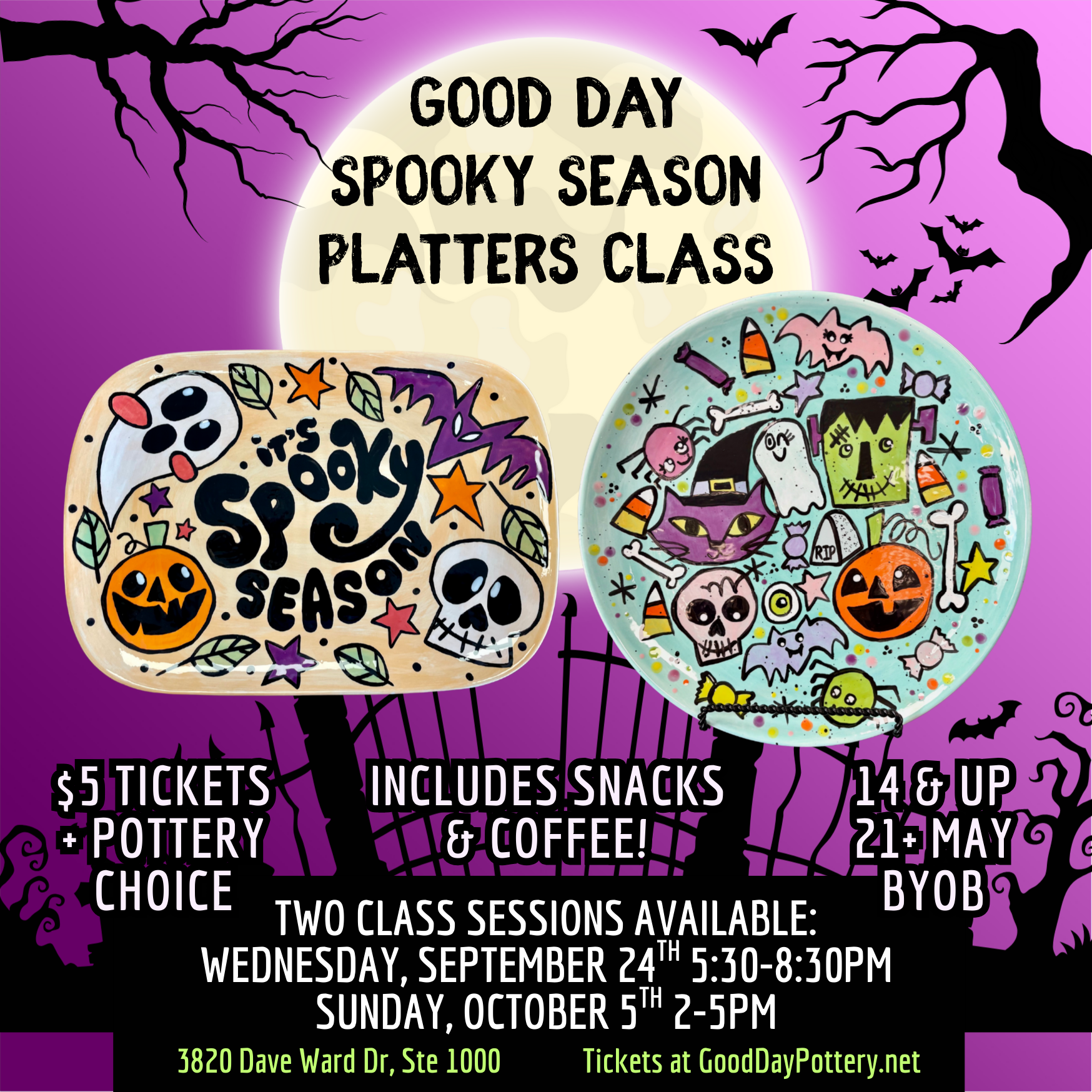 Spooky Season Platters Class (October)