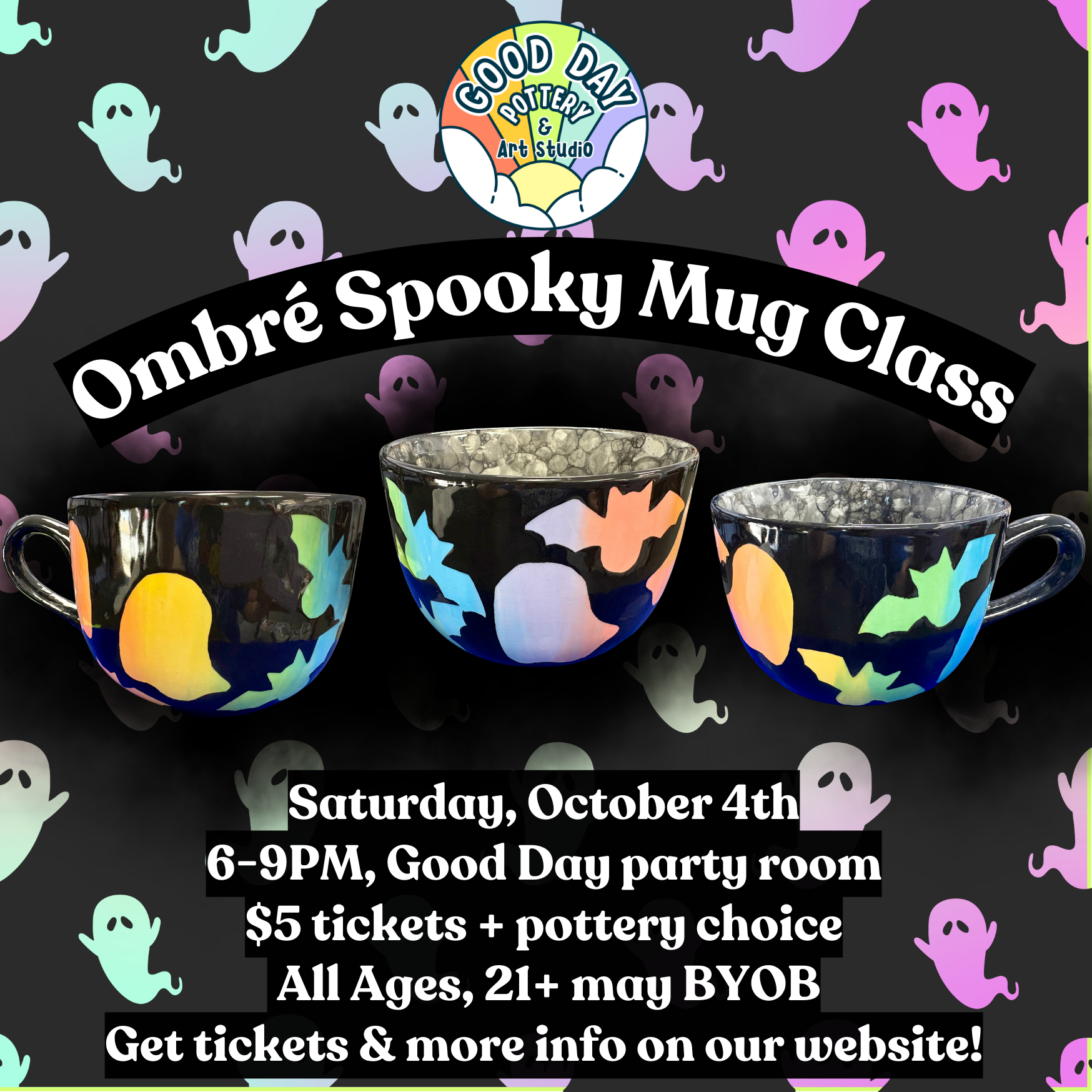 Ombré Spooky Mug Class