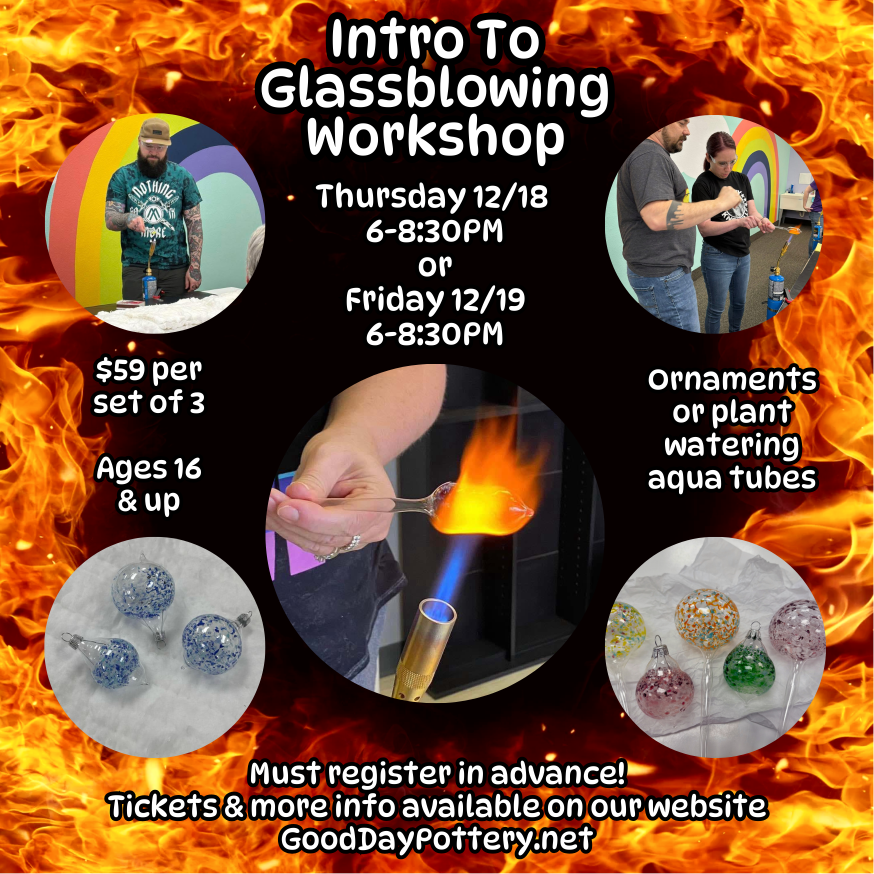 Intro to Glassblowing Workshop