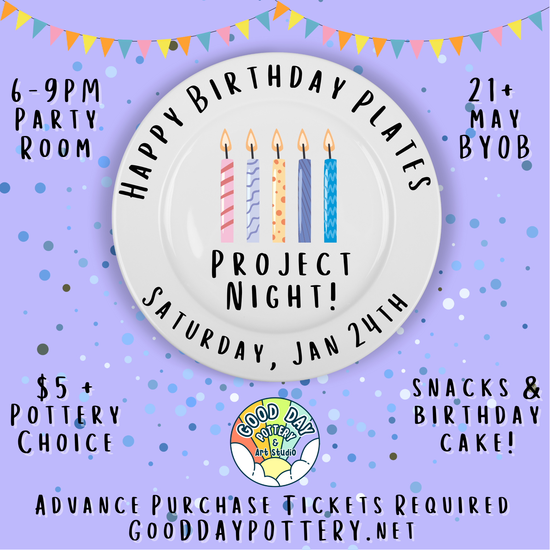 Happy Birthday Plates Class