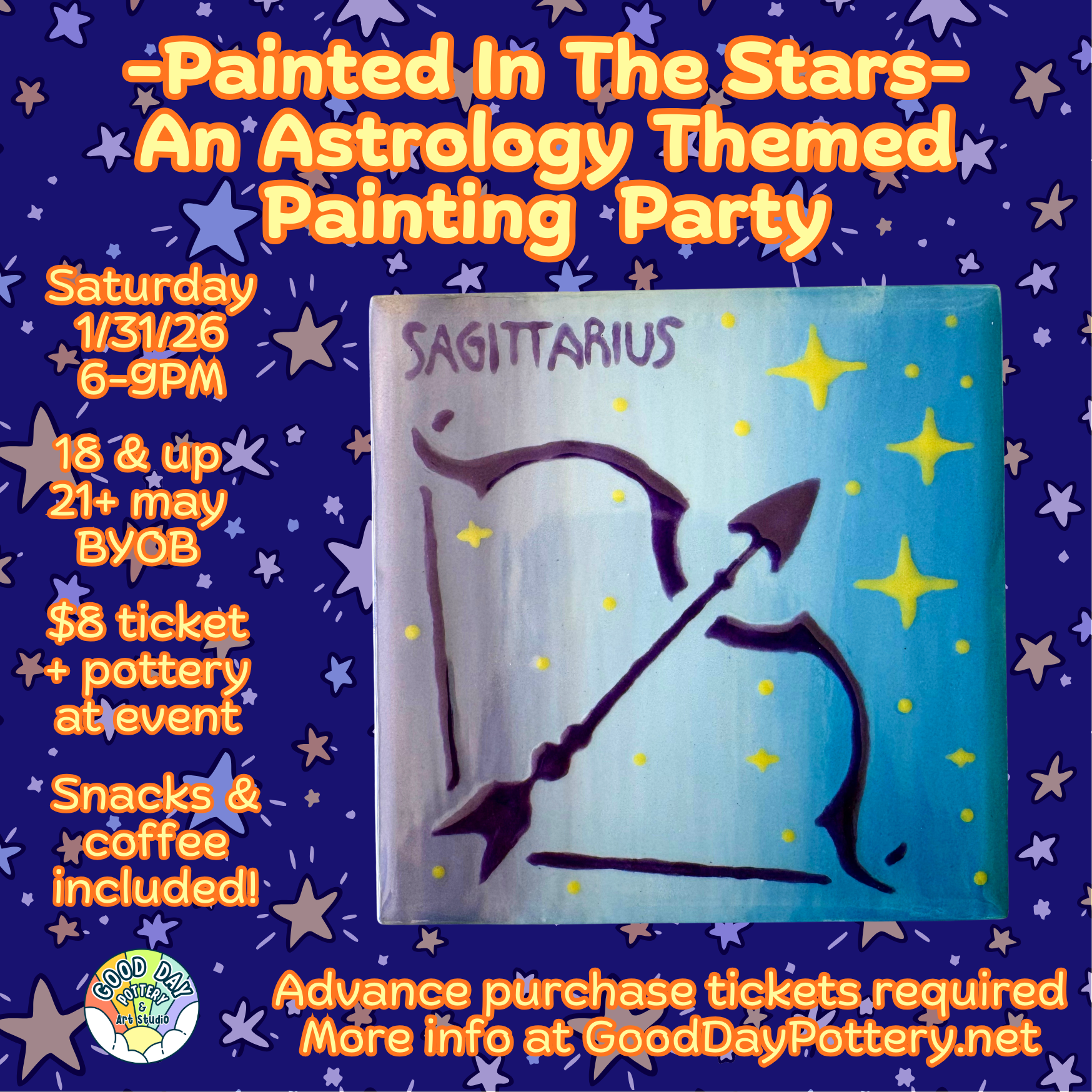Painted In The Stars - An Astrology Themed Painting Party