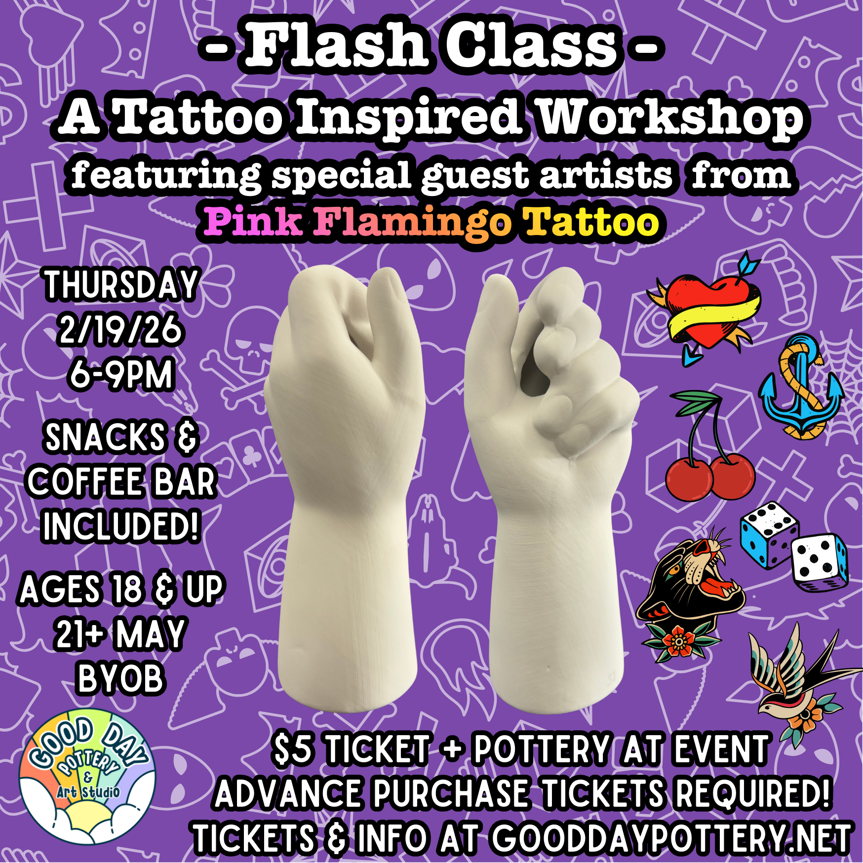 Flash Class - A Tattoo Inspired Workshop