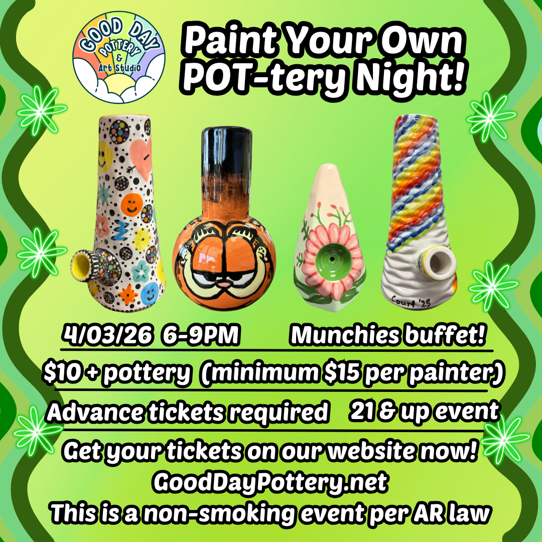 April Paint Your Own POT-tery Night