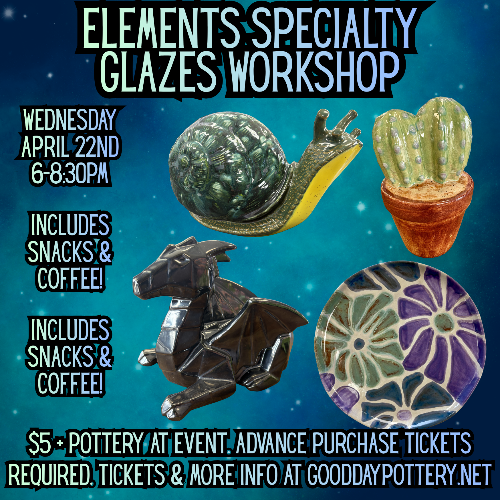 Elements Specialty Glazes Workshop