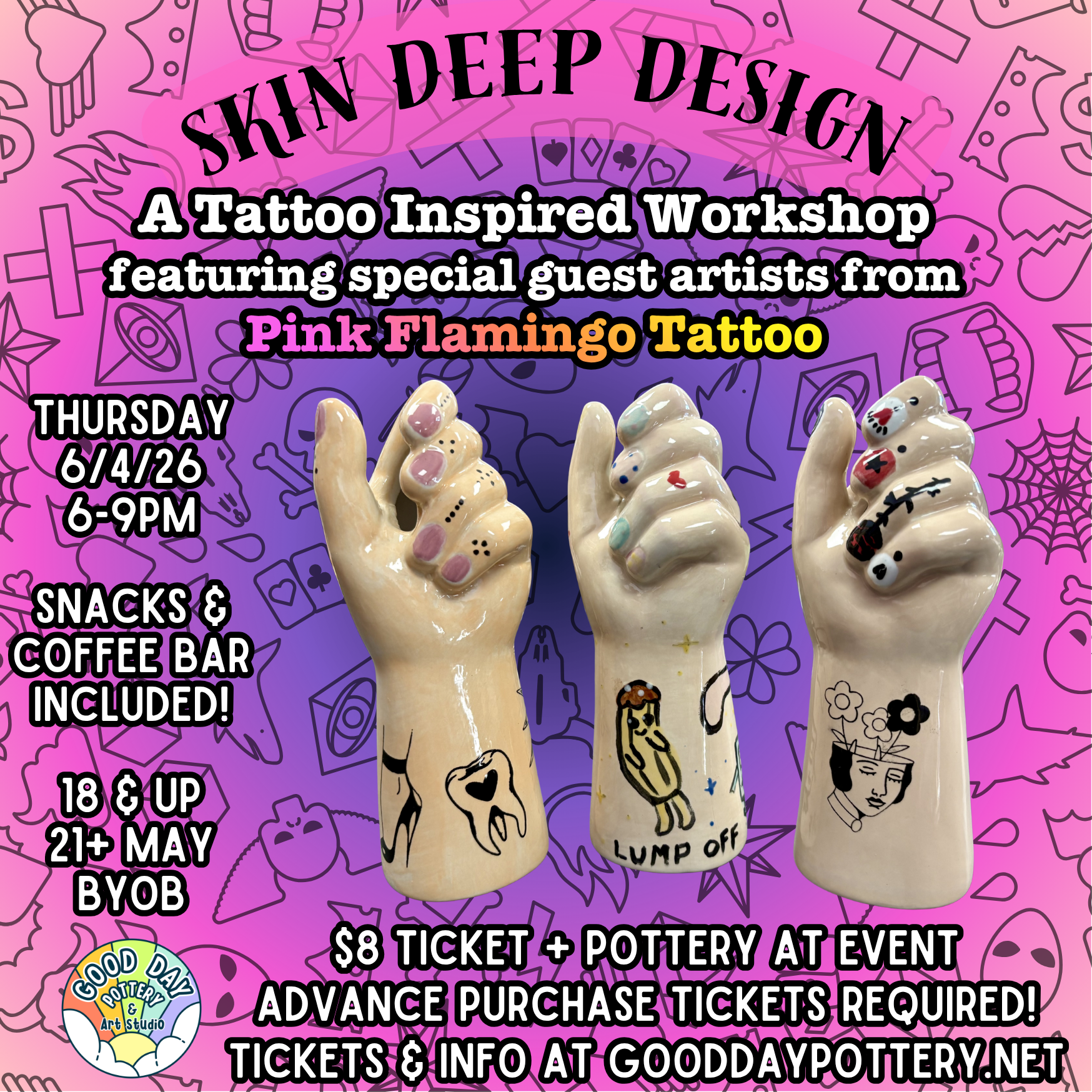 Skin Deep Design - A Tattoo Inspired Workshop
