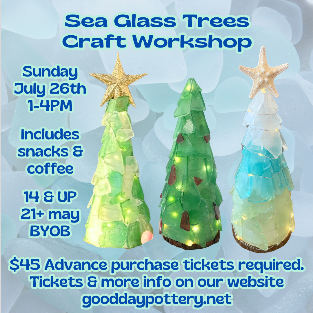 July Sea Glass Trees Workshop