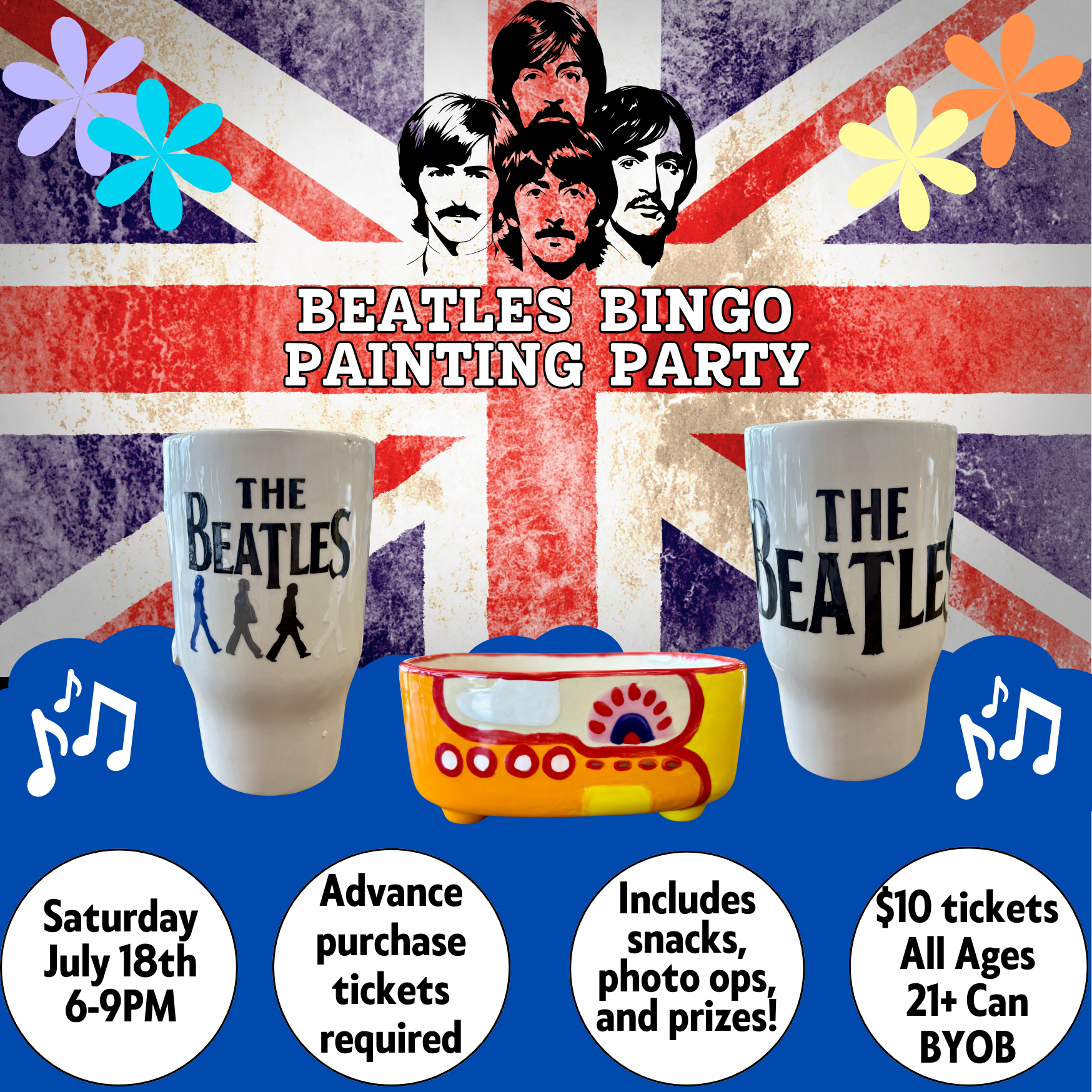 Beatles BIngo Painting Party