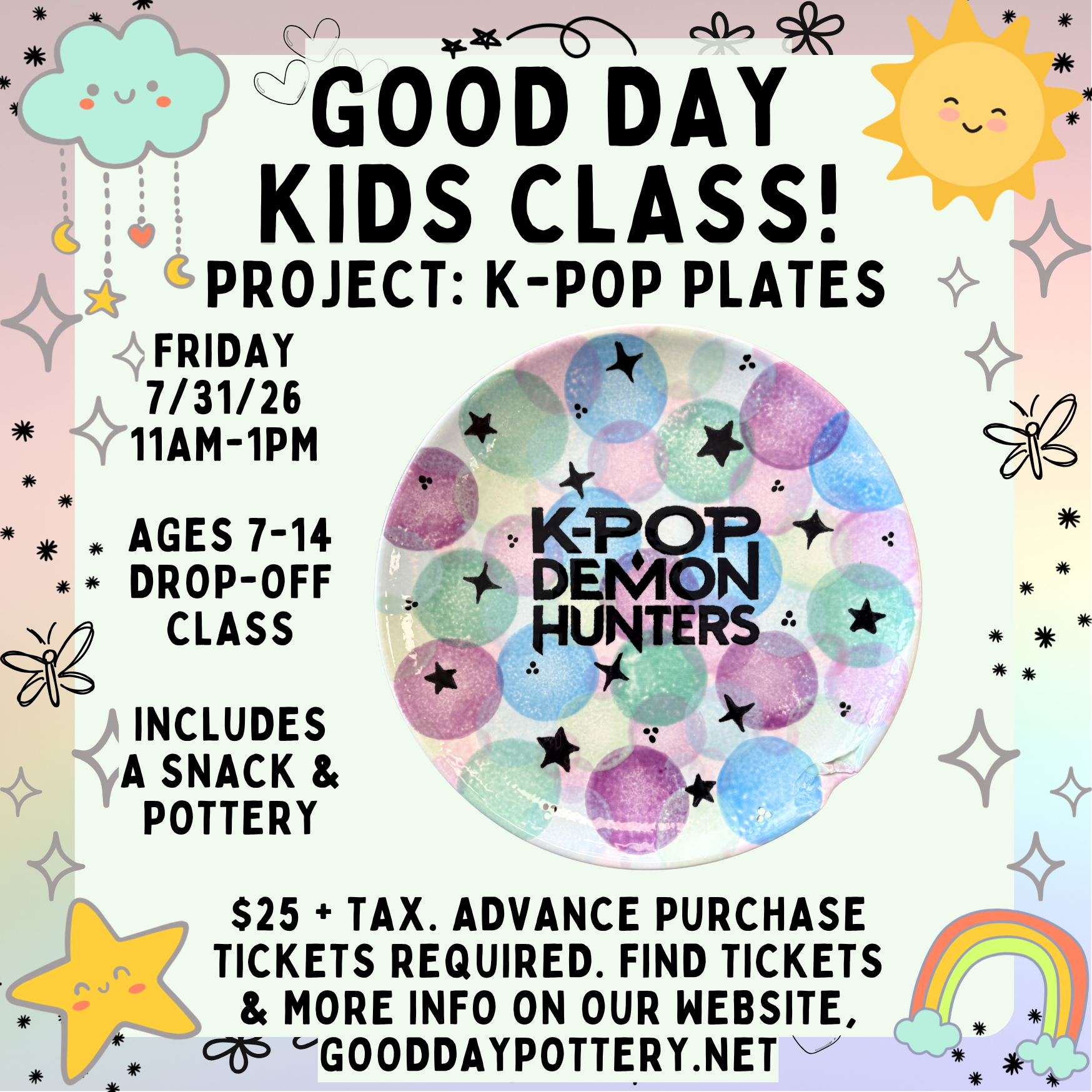 Good Day Kids Class - K-POP Plate Party