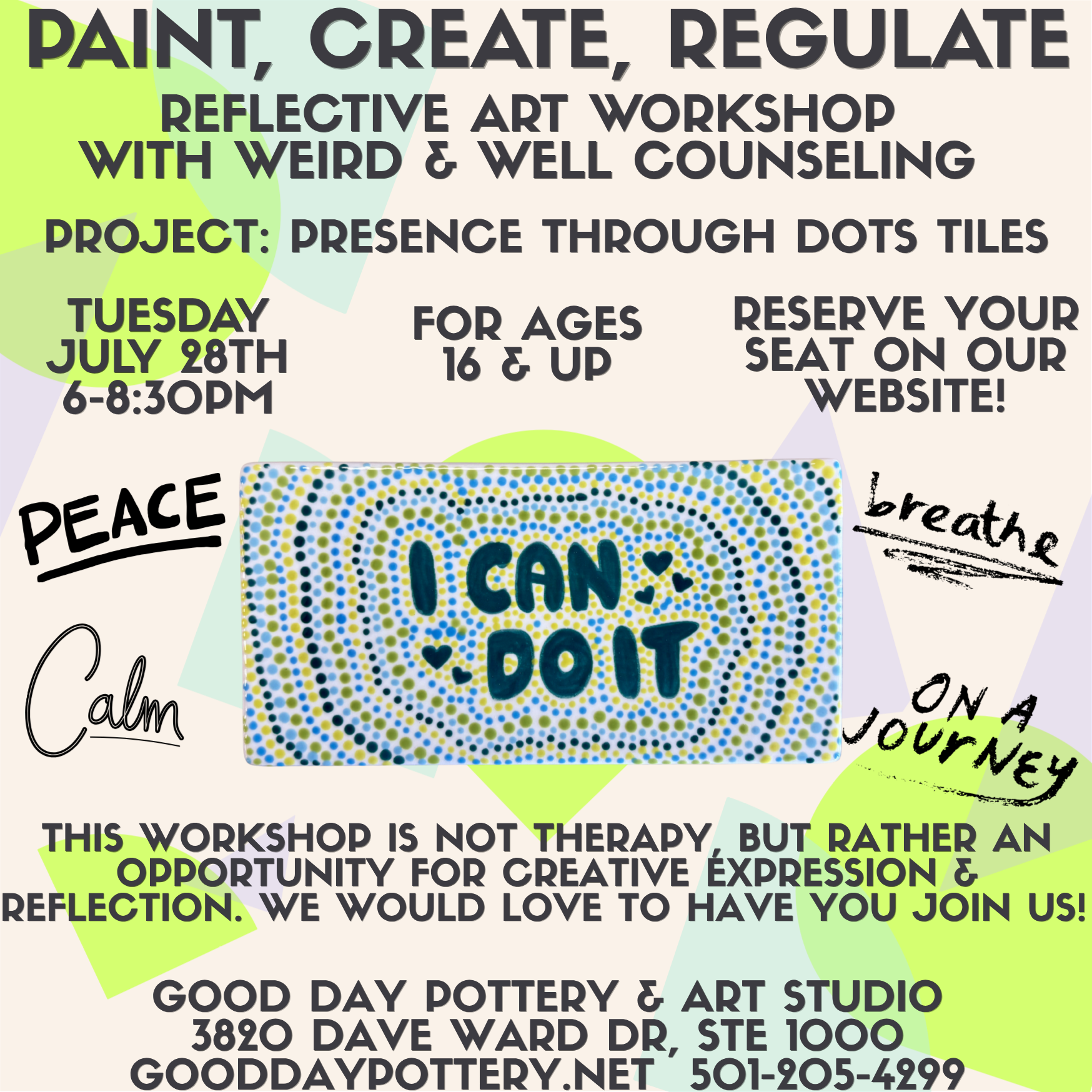 Paint, Create, Regulate w/ Weird & Well Counseling