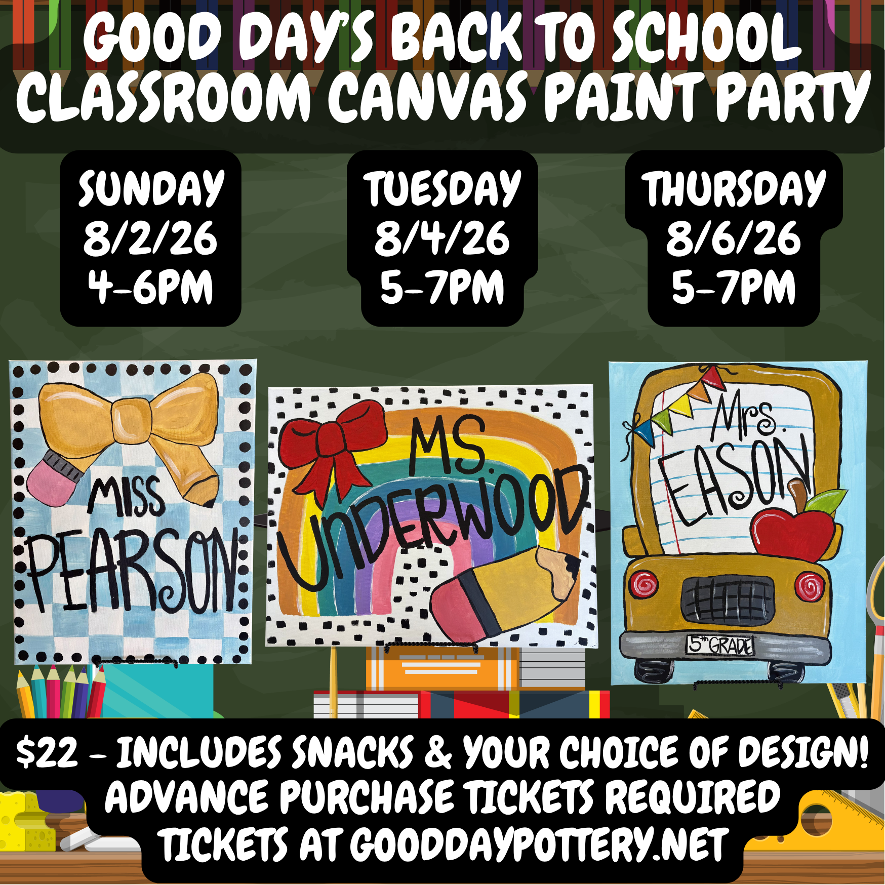 Classroom Canvas Paint Party