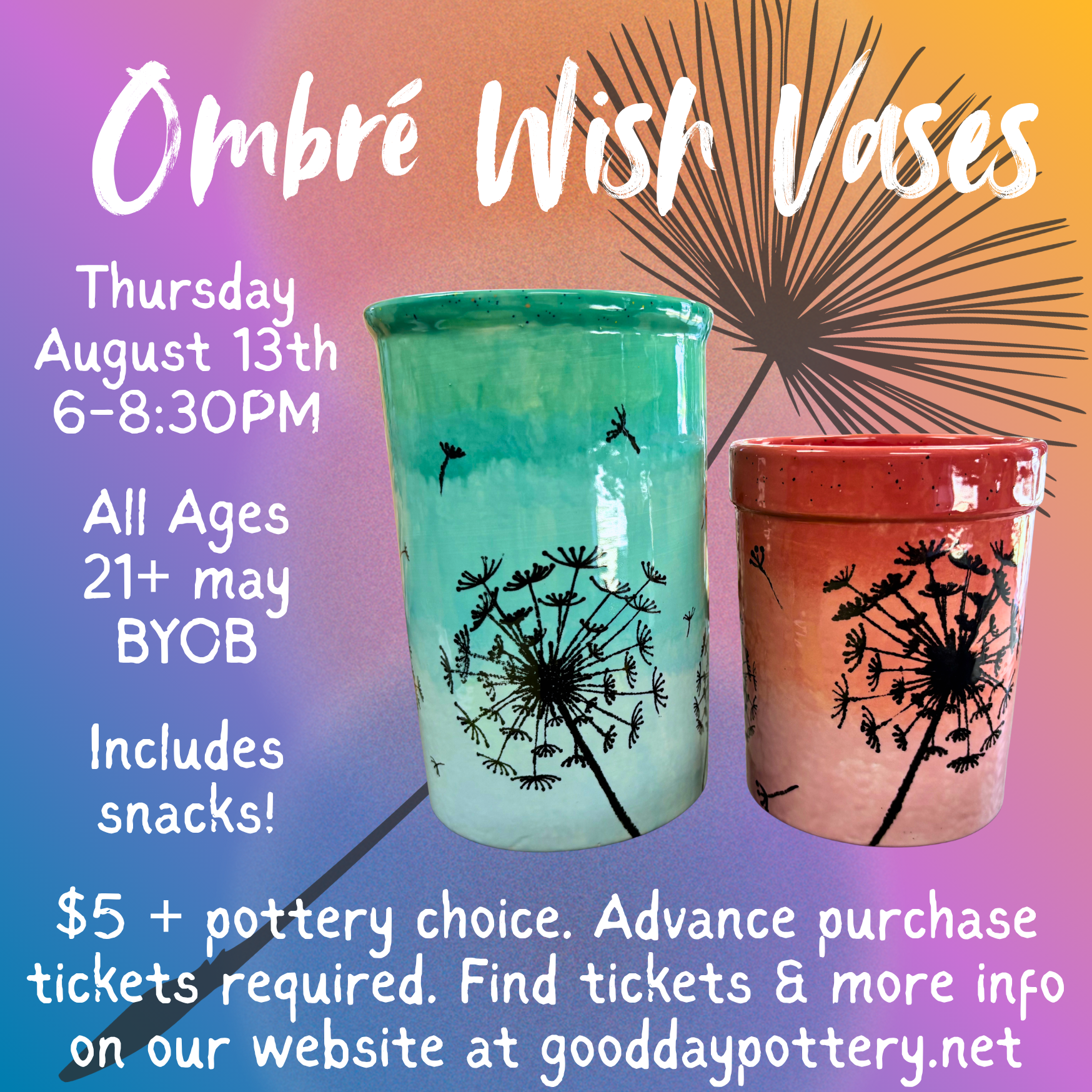 Ombre Wish Vases Class