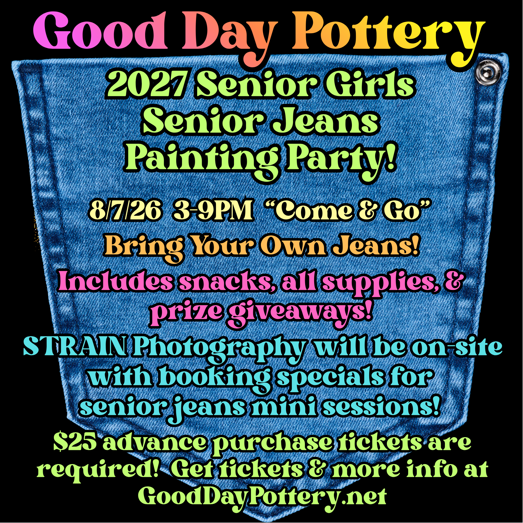 Senior Jeans Painting Party