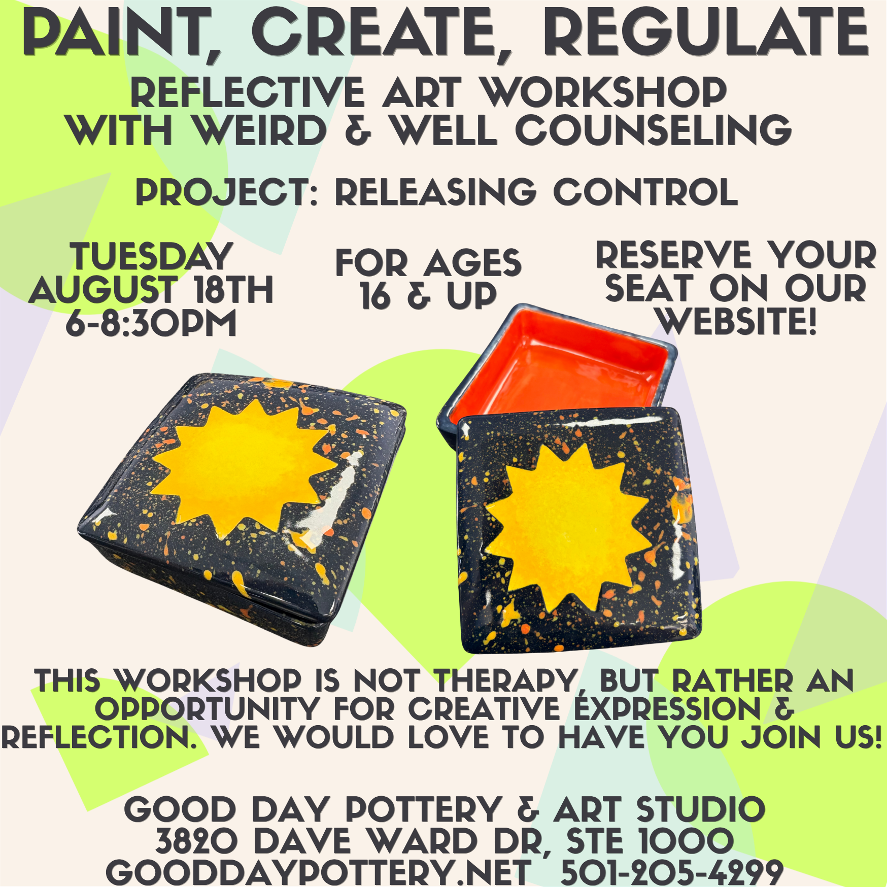 Paint, Create, Regulate w/ Weird & Well Counseling