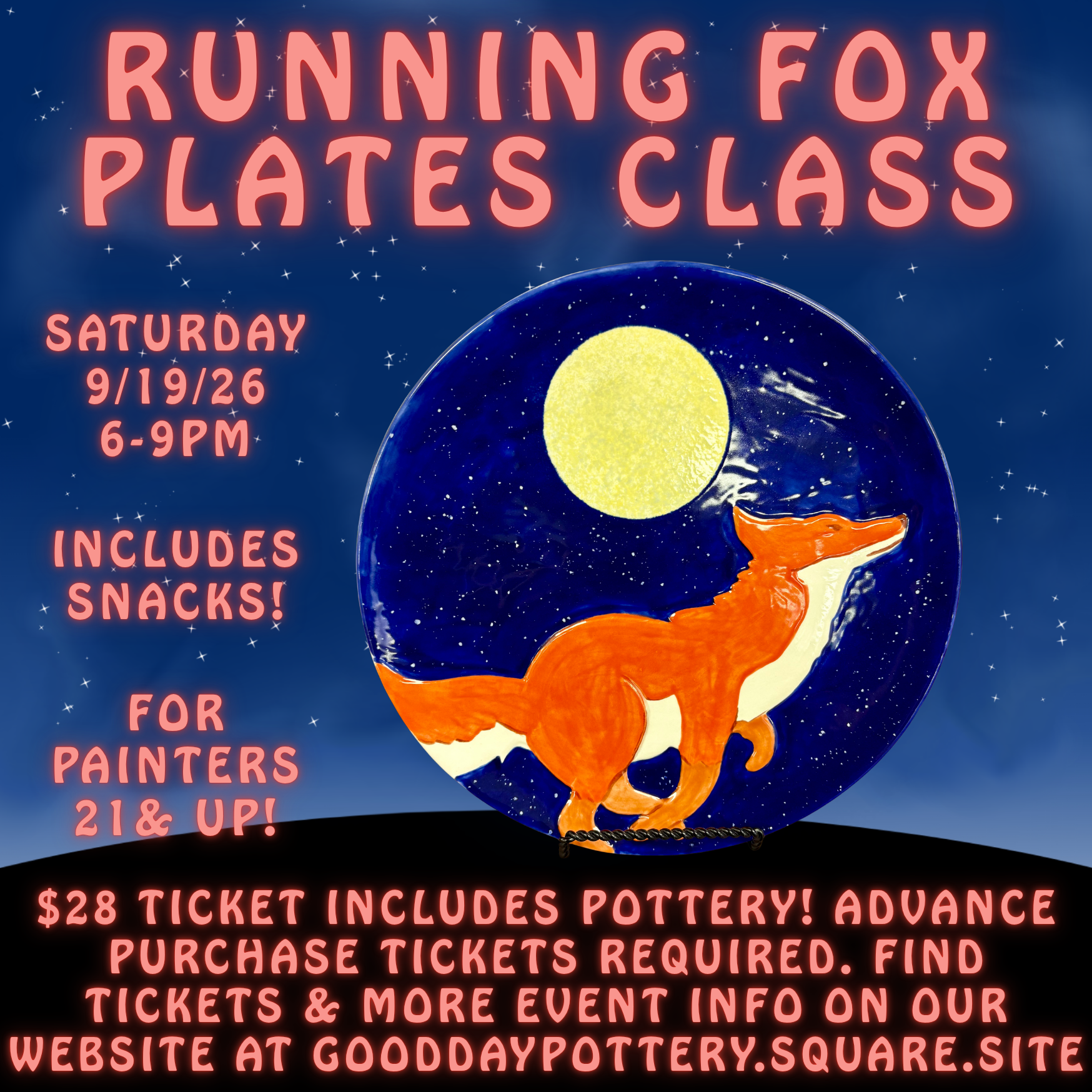 Running Fox Plates Class