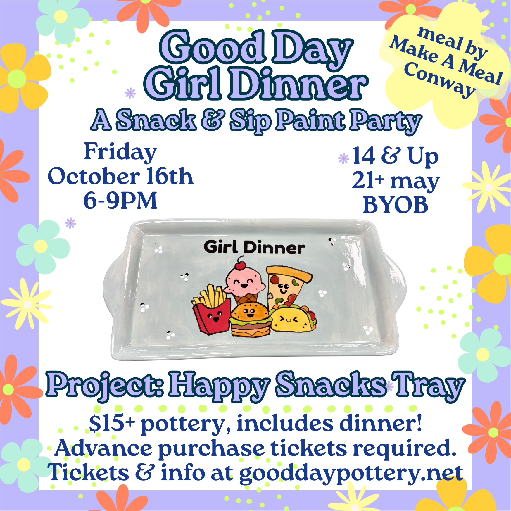 Good Day Girl Dinner - Happy Snacks Tray