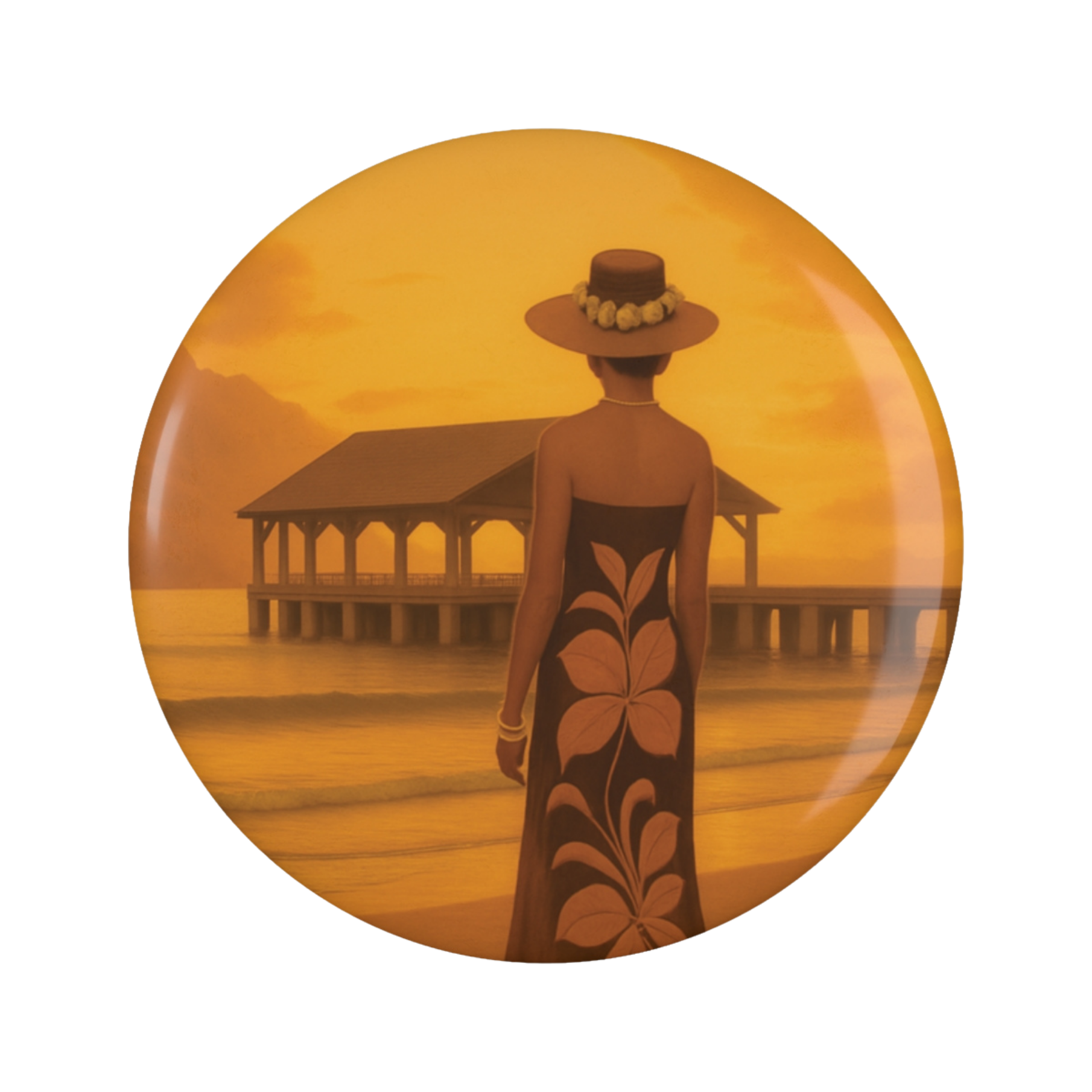 Lady in Hanalei Magnet