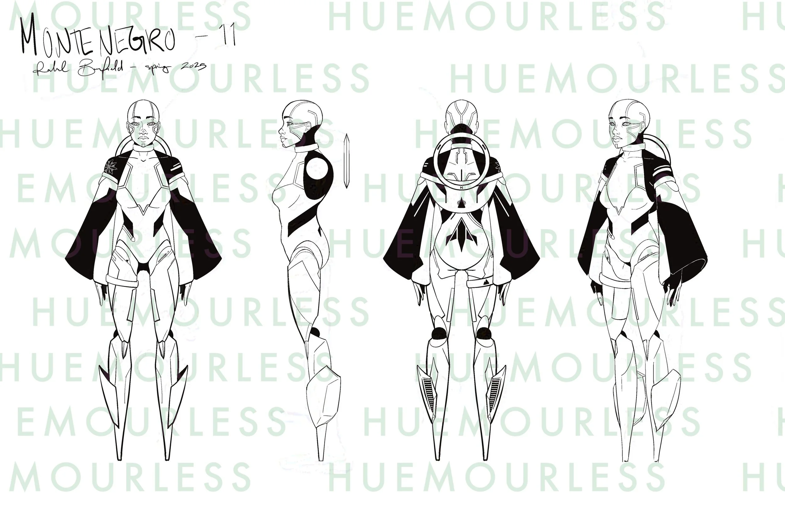 university assignment. the objective of this assignment was to explore shape language and how it affects a character's personality and presentation. made in procreate, spring 2025.