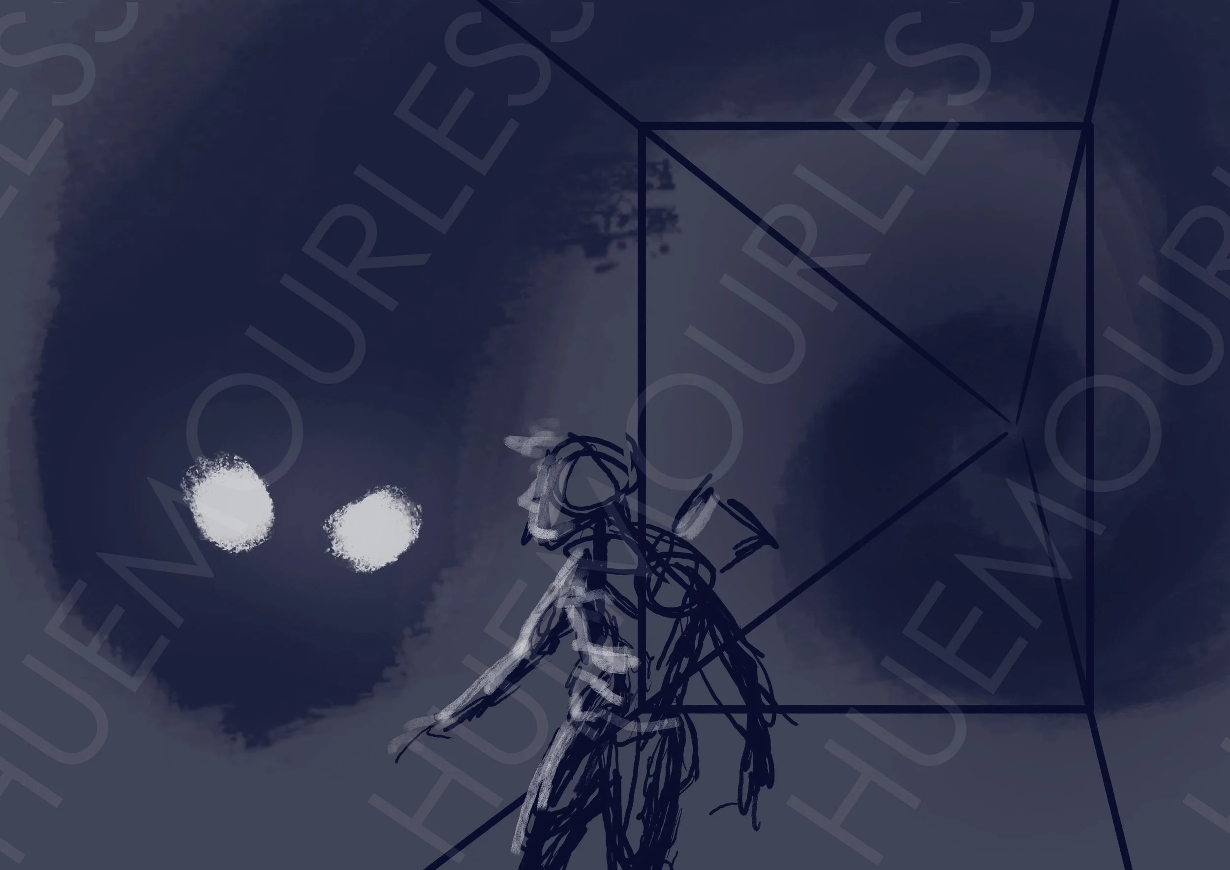 a digital sketch i made for a university assignment focusing on atmospheric and linear perspective. in total, i made eight sketches, and four of them (including this one) are in this portfolio. made in krita, spring 2023.