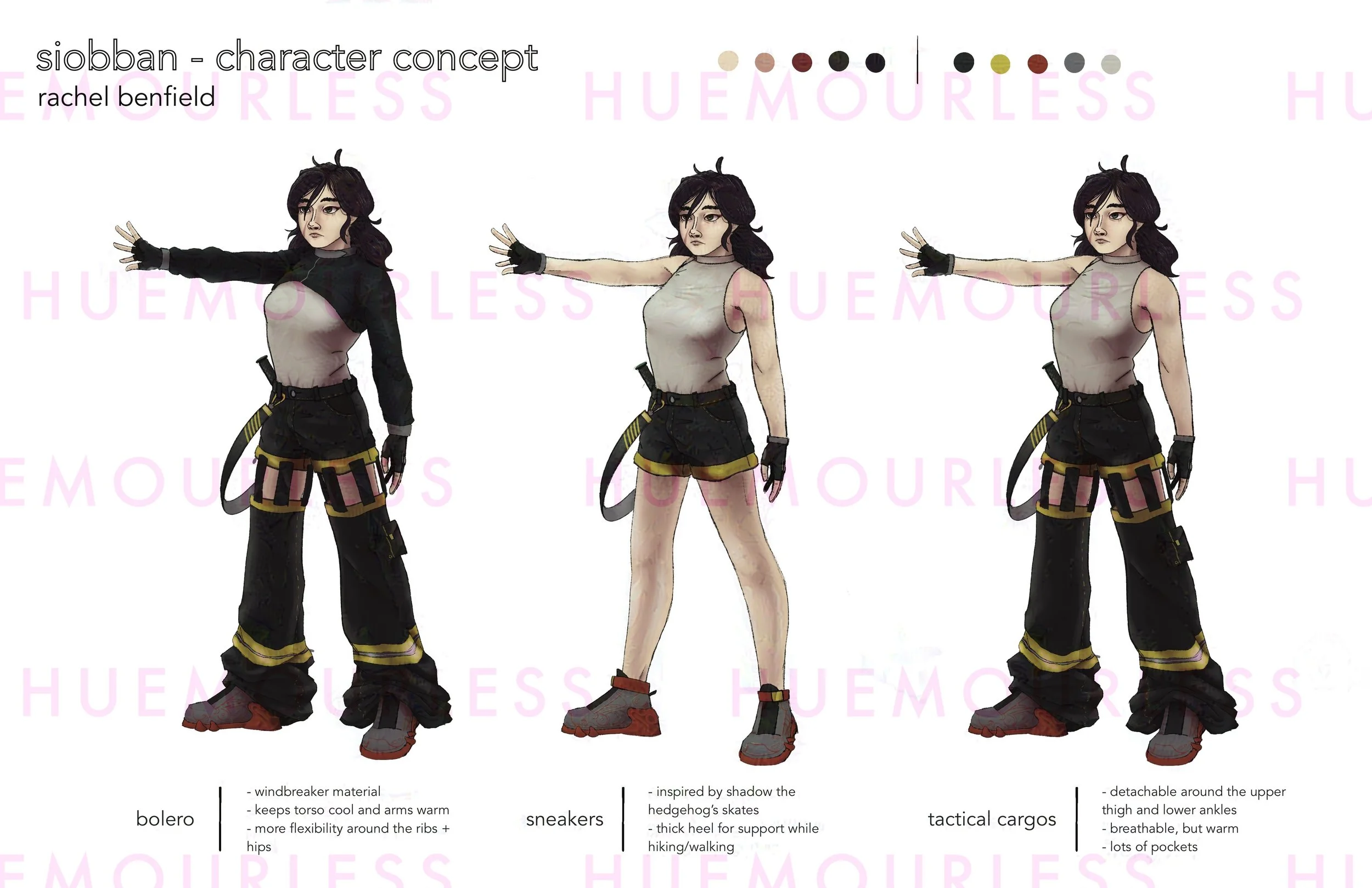 a character concept i made for a pseudo-independent study during university. while not classified as an independent study, the premise of the class was for students to choose a field of illustration and approach it in a professional manner over sever