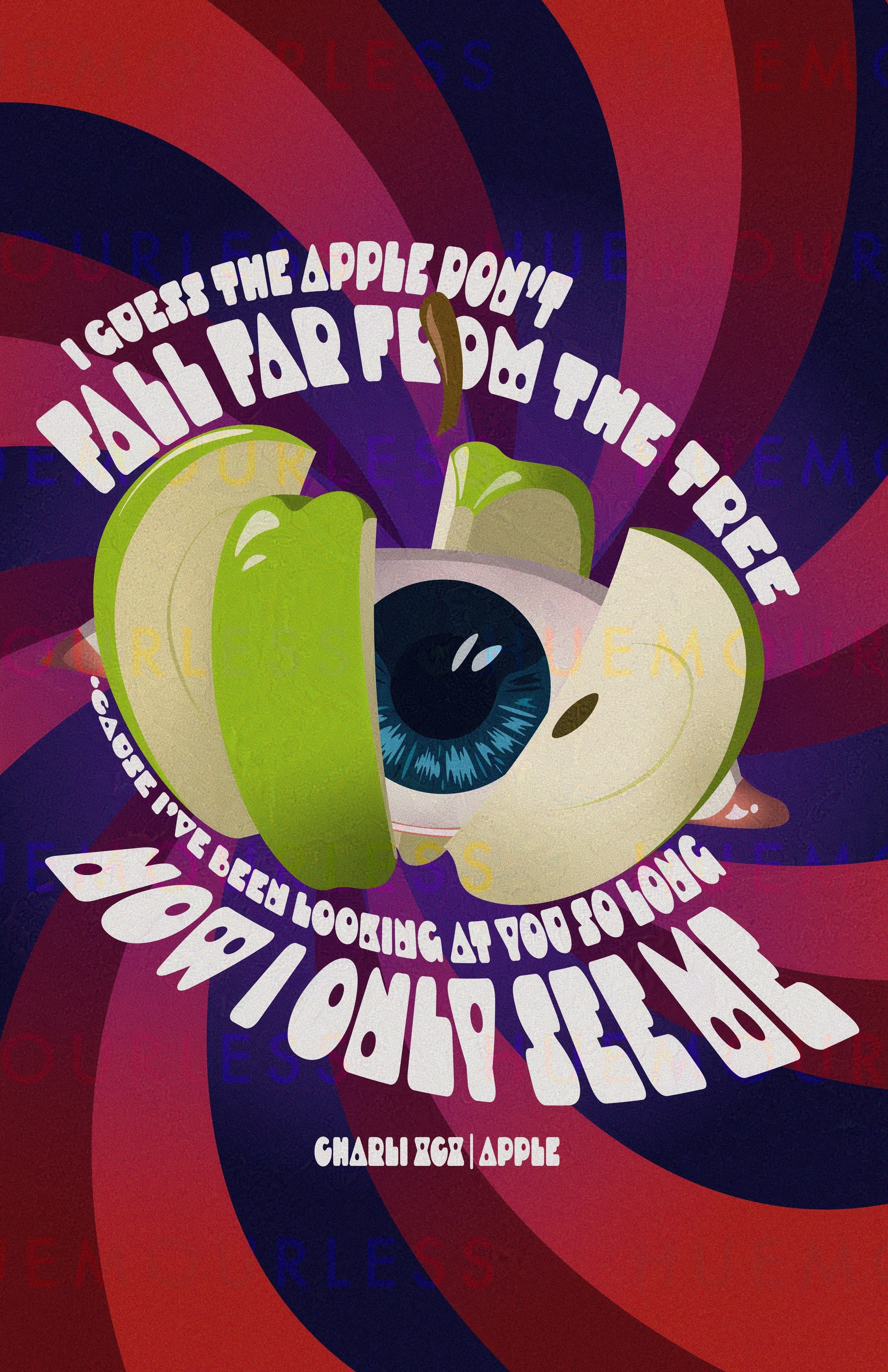 while initially created for a university assignment, this piece is one i find much pride in. i don't typically work in vector programs, and this provided an excellent push out of my comfort zone and into the realm of graphic design. made in adobe ill