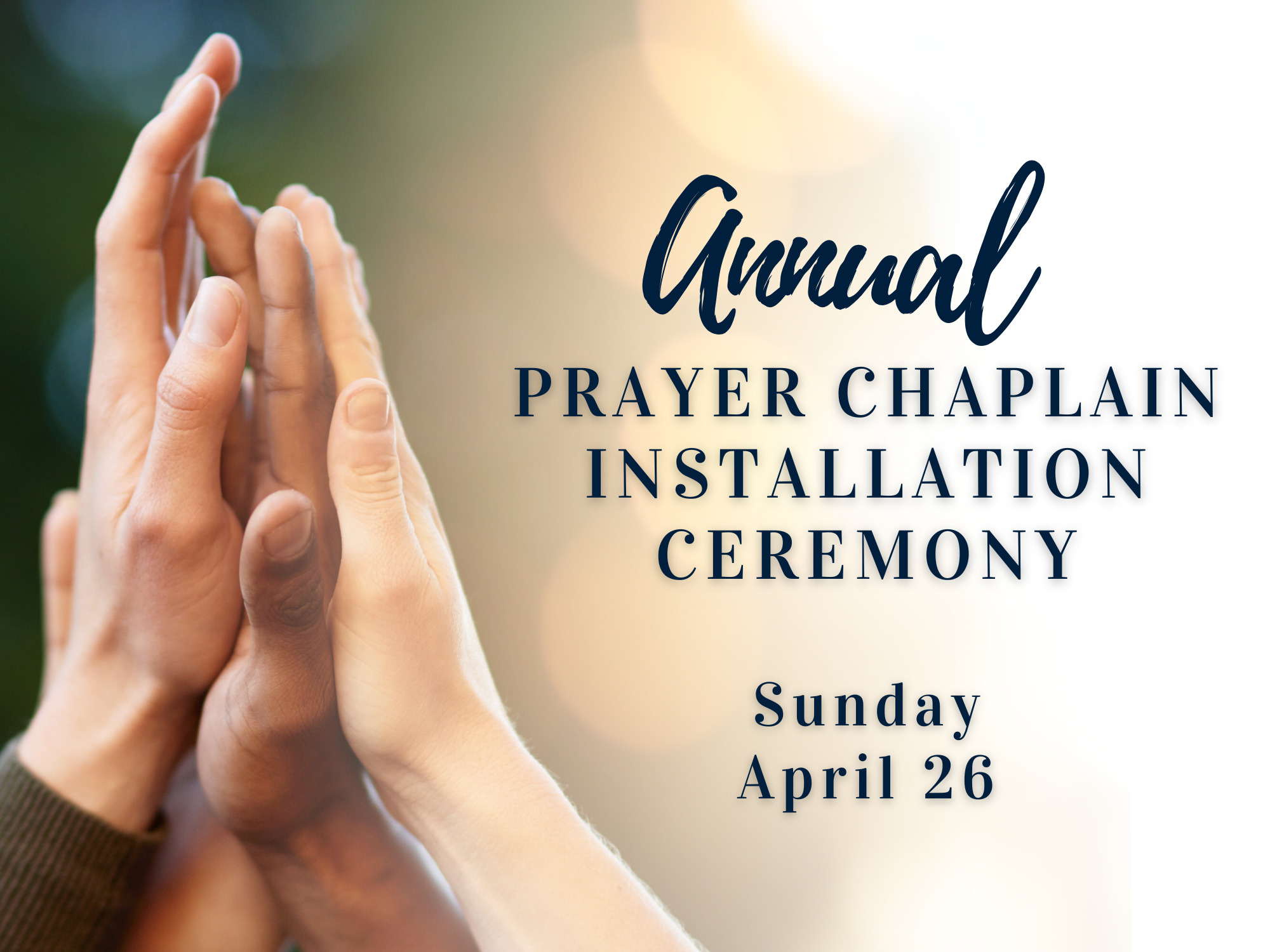 Annual Prayer Chaplain Installation Ceremony