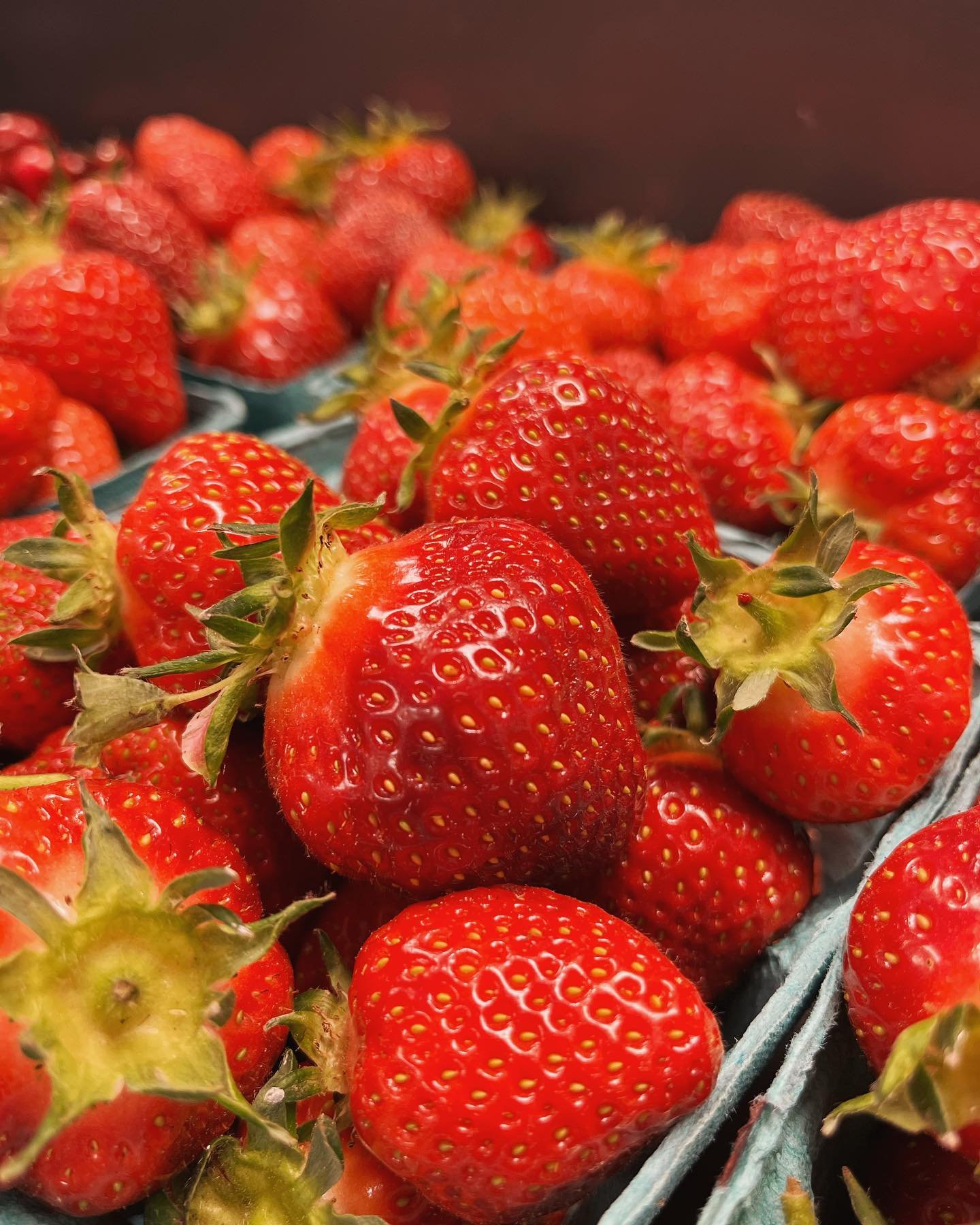 LOCAL strawberries are here! Stop by for your first taste of summer&rsquo;s best!
We are here till 5:00pm today.  #freshlocalstrawberries #localproduce