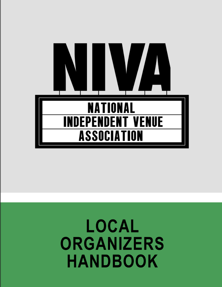 Nation Independent Venue Association - Local Organizers Handbook