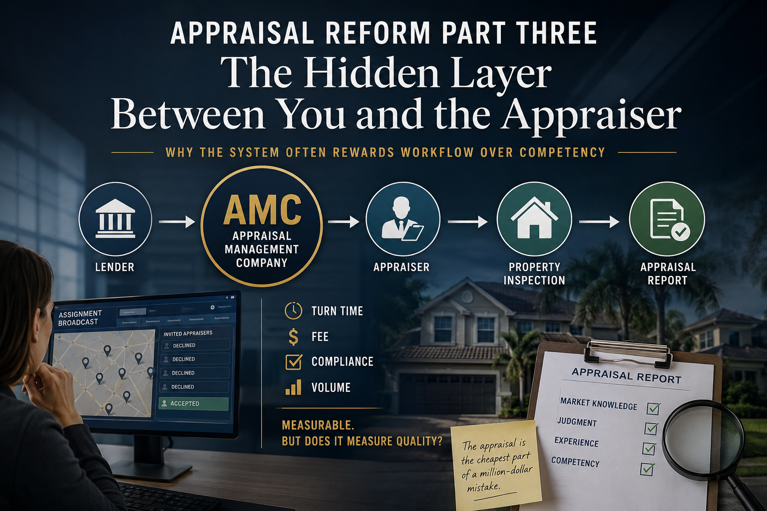 Appraisal Reform Part 3: How AMCs Influence Appraiser Selection and Quality