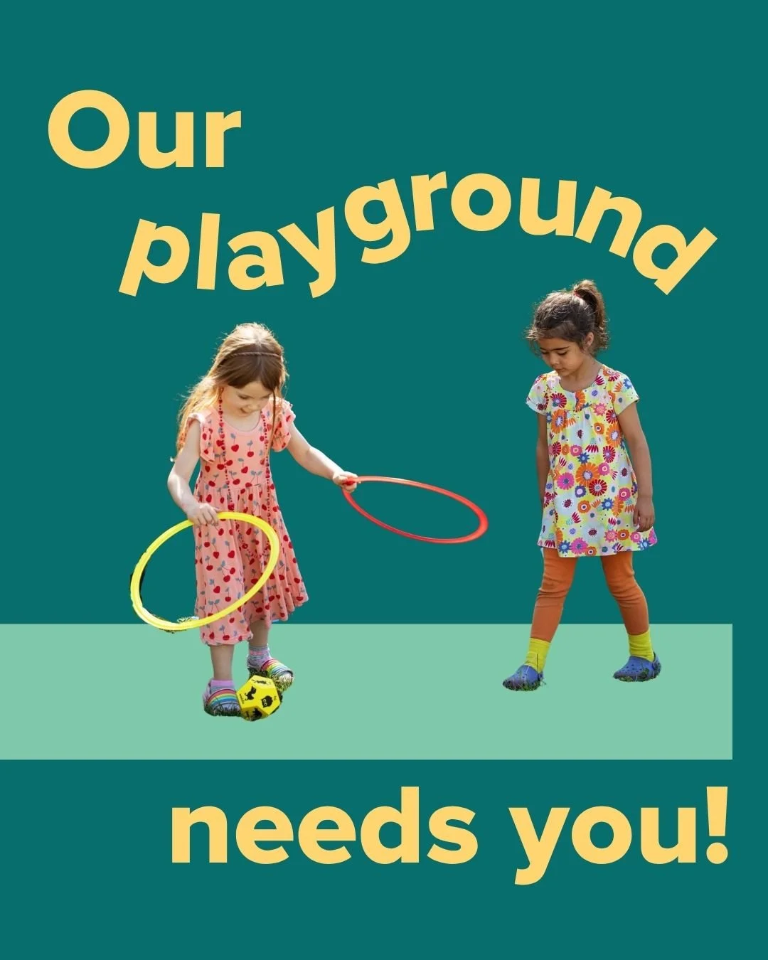 🛝 Our playground needs a little love, and we think you're just the person to help.
We're accepting donated items (jungle gyms, sandboxes, outdoor toys &amp; furniture) and online gifts to give our kids ages 2&ndash;12 a space they'll love for years 