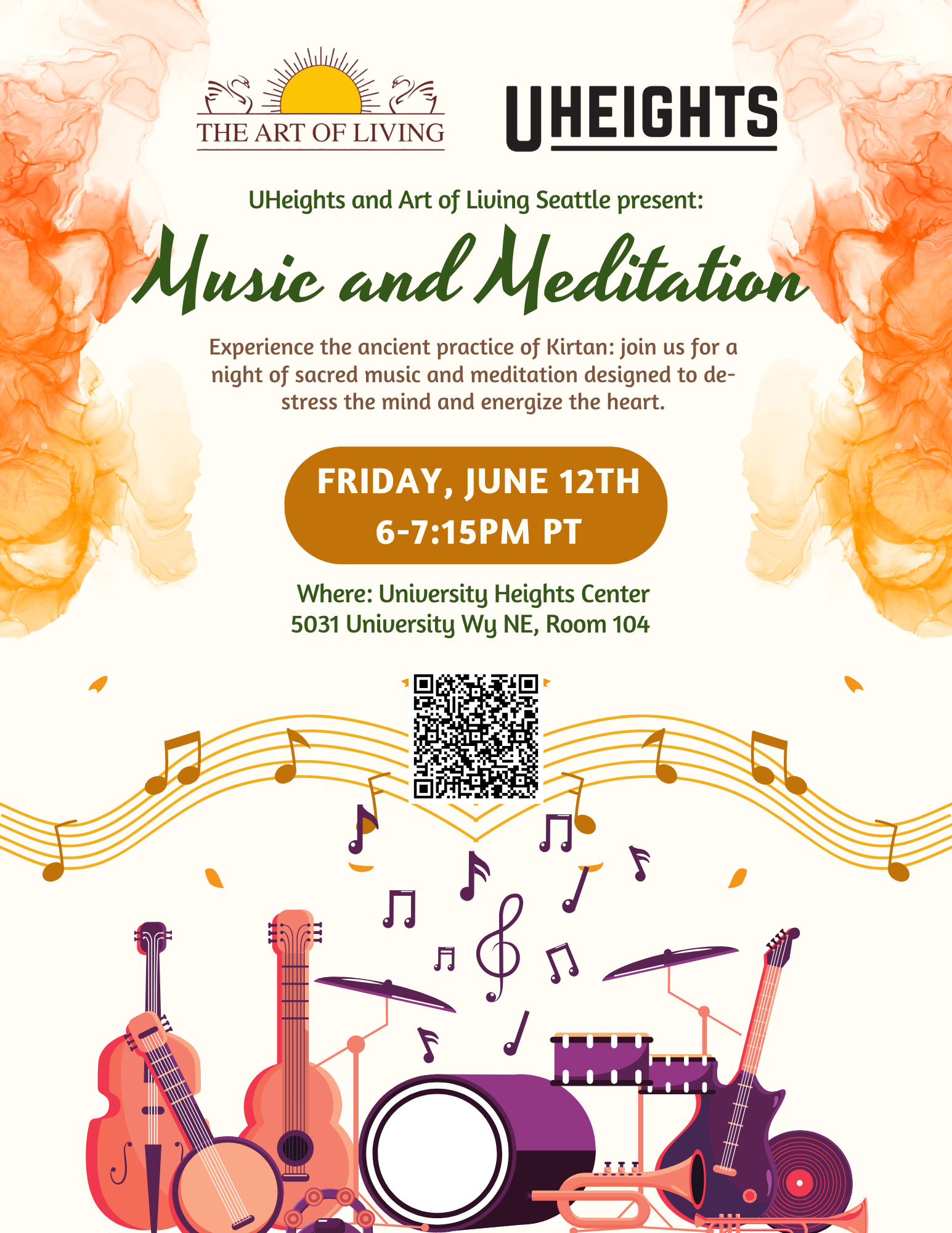 Music and Meditation (with Art of Living Seattle)