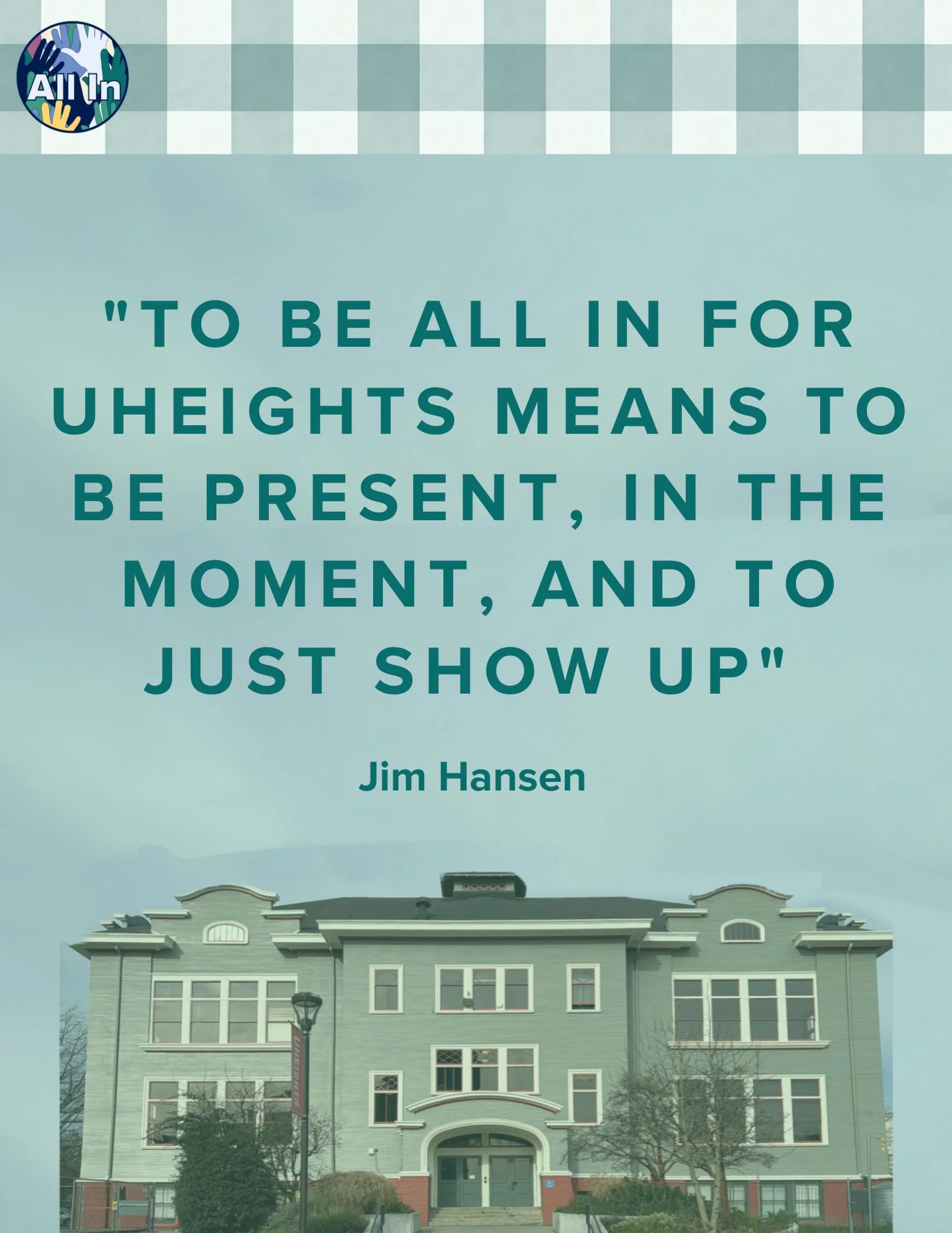 &ldquo;Be present and in the moment&mdash;and just show up.&rdquo; &mdash; Jim Hansen, UHeights Board Member

For Jim, being All In means helping create a space where everyone can belong&mdash;like the moment he watched community members use the new 