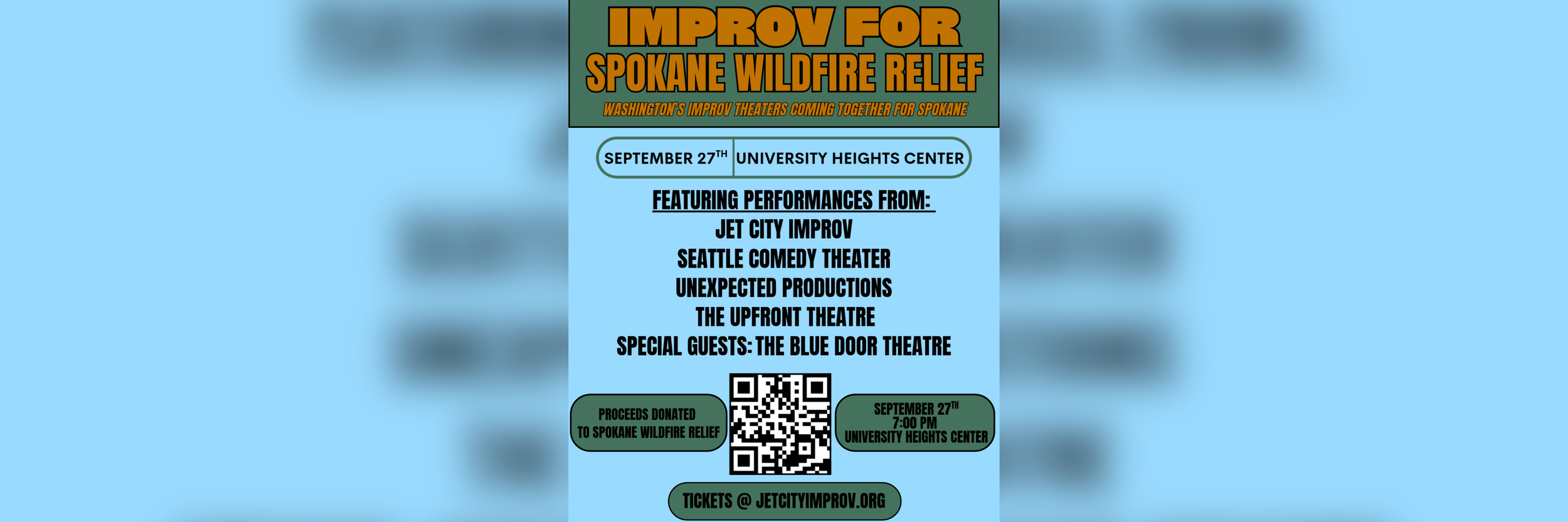 Improv for Spokane Wildfire Relief