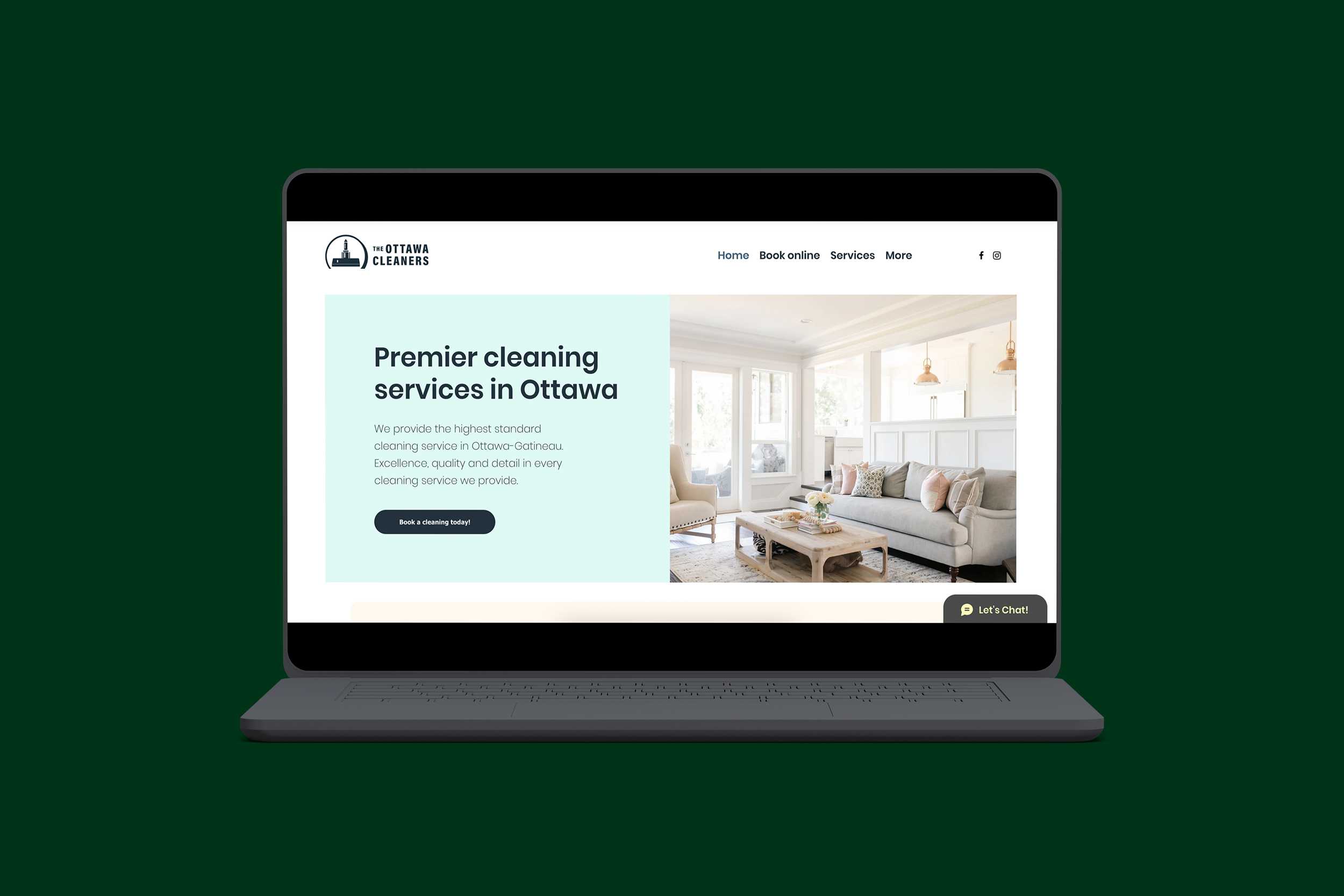 Website presence created on wix.